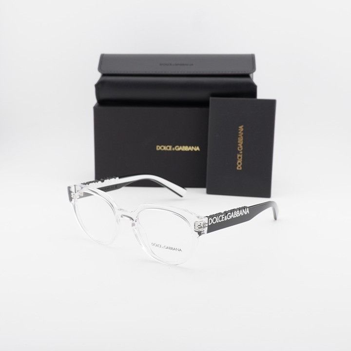 Dolce & Gabbana Dolce & Gabbana DG5113 3133 Eyeglasses Square Crystal 53mm Size ONE SIZE - 11 Thumbnail