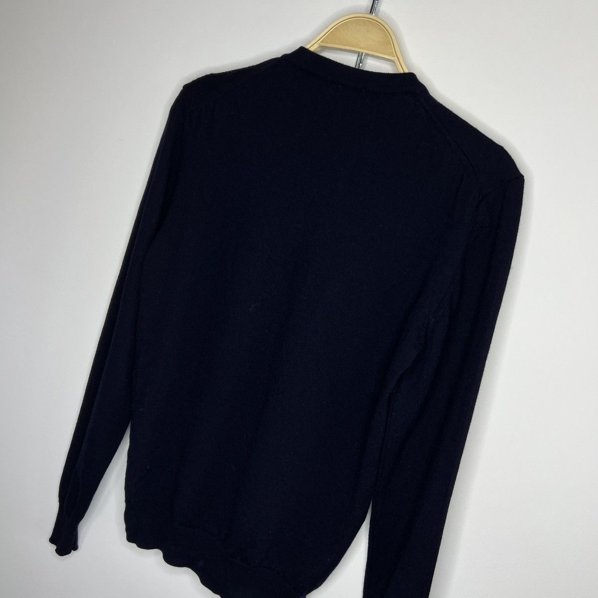 Versace Versace COLLECTION Wool Sweater Jumper Navy Size M Size US M / EU 48-50 / 2 - 8 Thumbnail