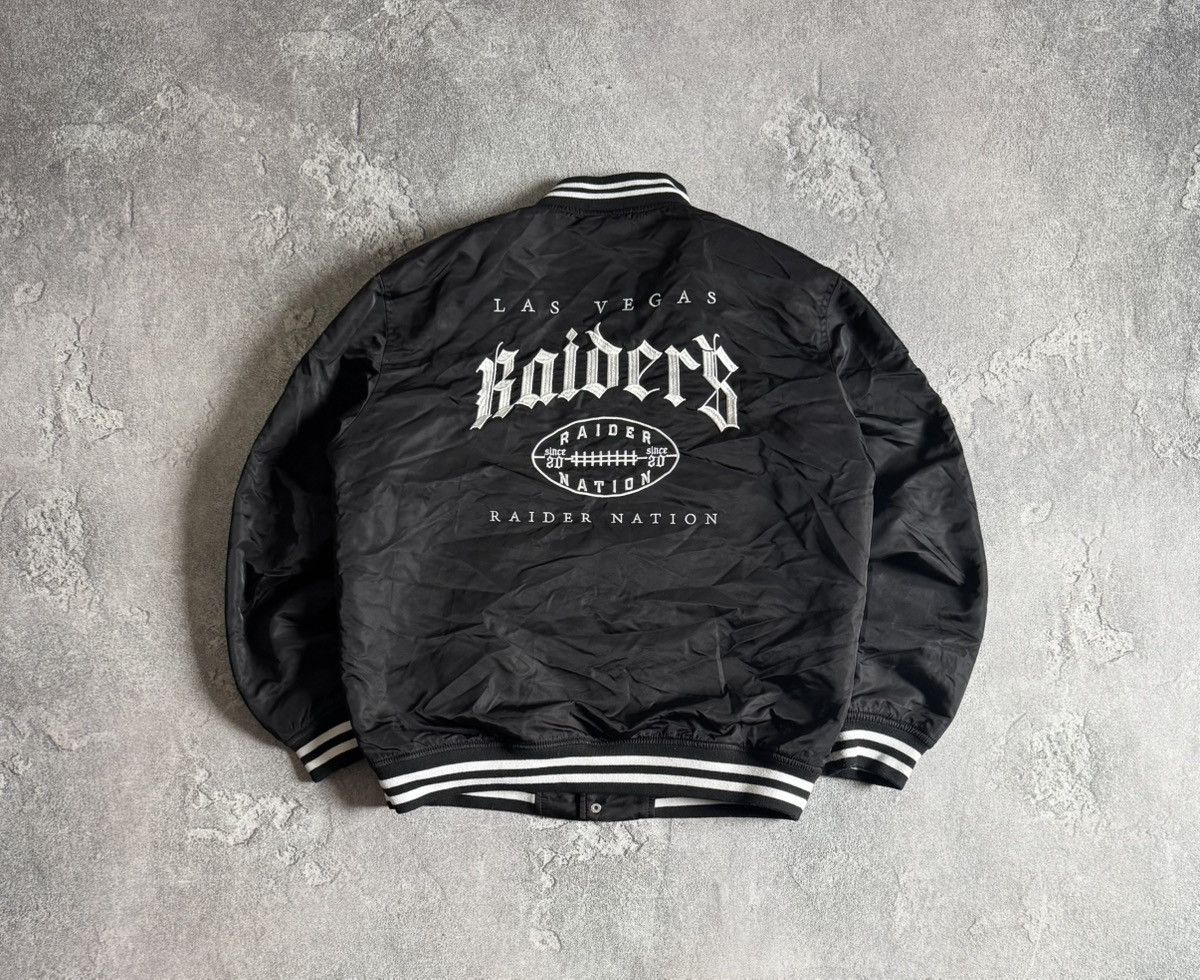 NFL Raiders NFL Las Vegas raider nation bomber jacket button up Size US L / EU 52-54 / 3 - 19 Thumbnail