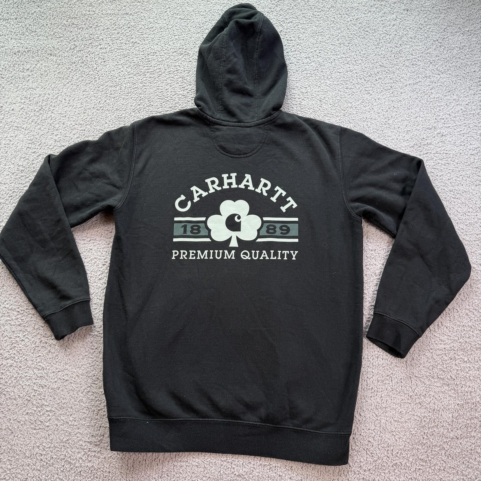 Carhartt Carhartt Black Graphic Hoodie Loose Fit M Logo Sweatshirt Size US M / EU 48-50 / 2 - 2 Thumbnail