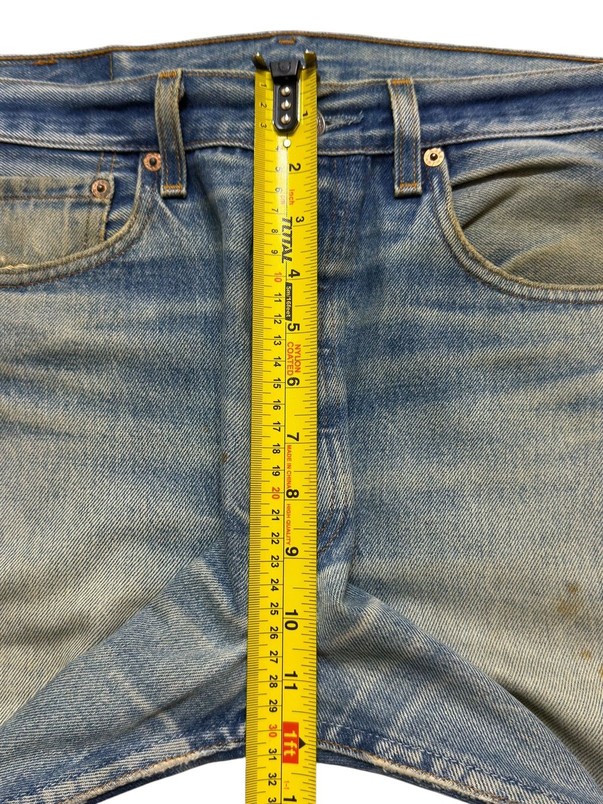 Levi's Vintage 90s Usa Levis 501xx Blue Faded Wash Distressed Jeans Size US 32 / EU 48 - 14 Thumbnail