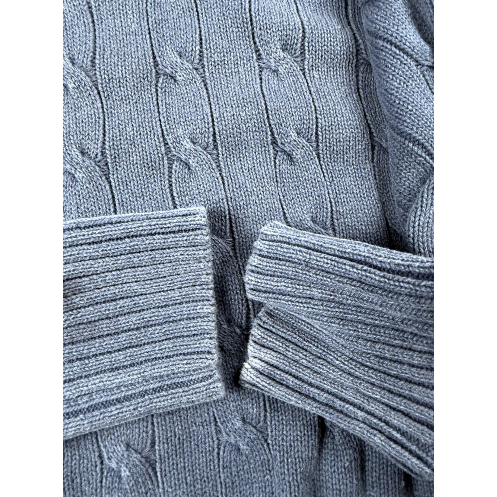 Faconnable VINTAGE Façonnable Sweater Mens Blue Cable Knit Cotton Small Size US S / EU 44-46 / 1 - 5 Thumbnail