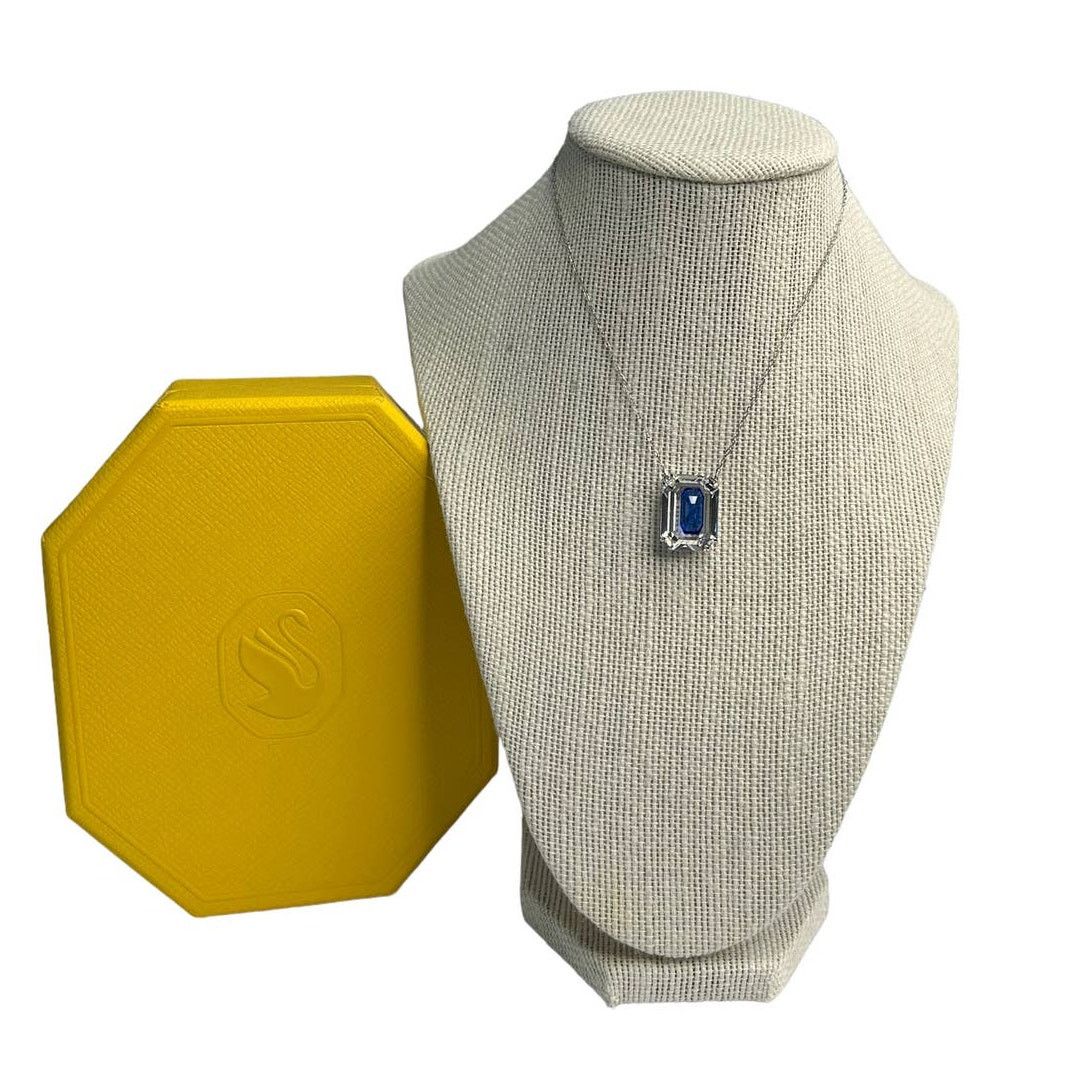 Swarovski Swarovski Chroma Octagon cut, Blue, Rhodium plated Necklace Size ONE SIZE - 1 Thumbnail