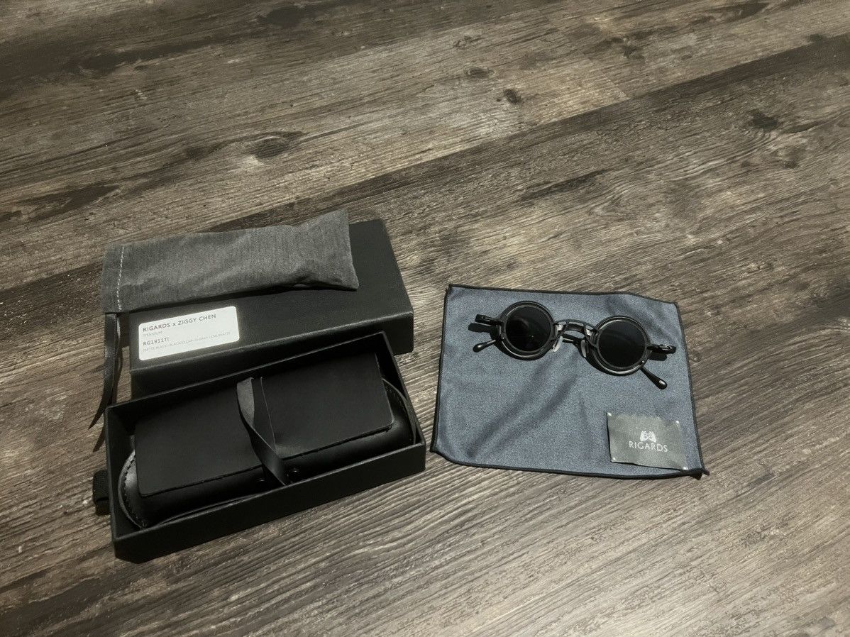 image of Rigards Rg1911Ti Matte Black Titanium Sunglasses, Men's