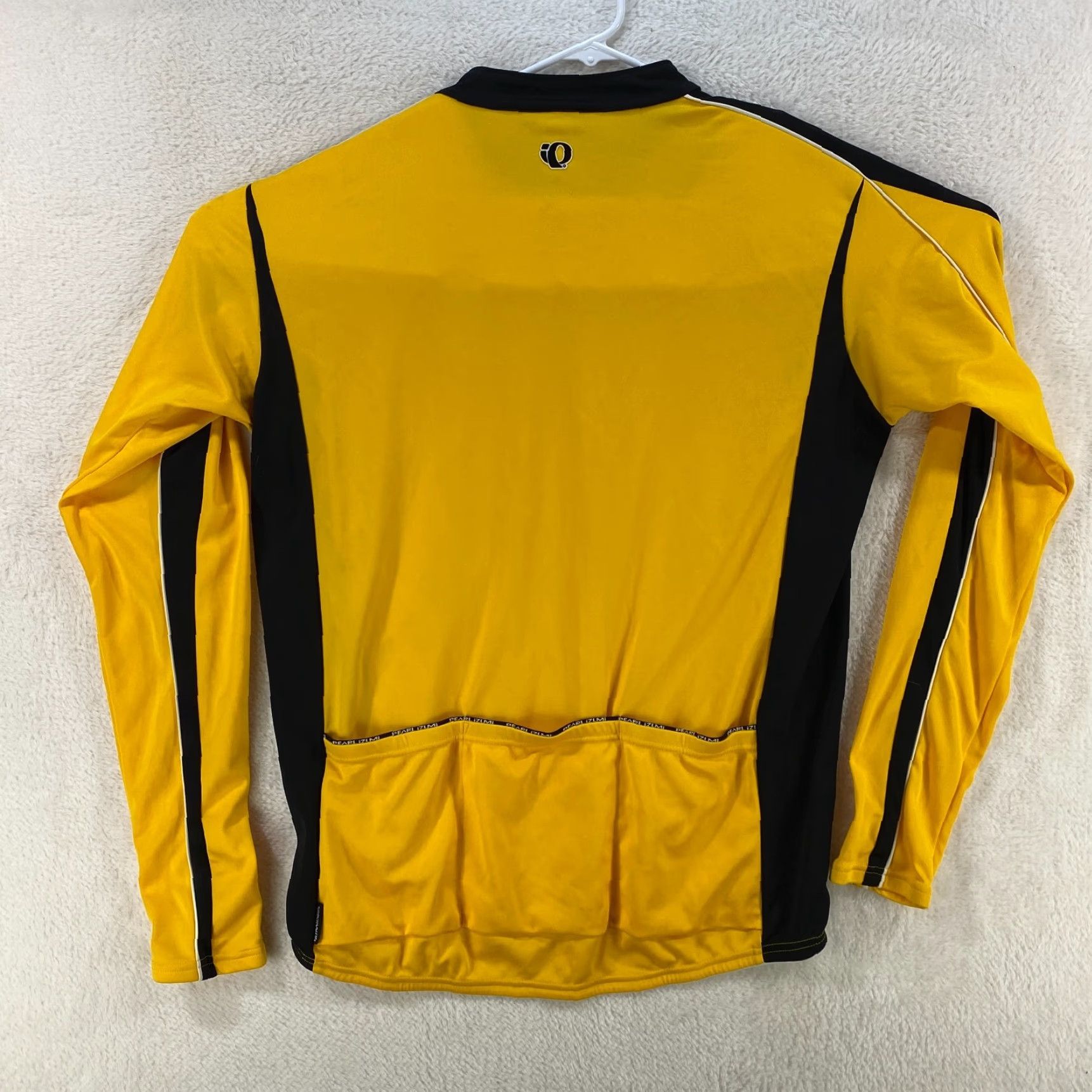 PEARL iZUMi Pearl Izumi Men Shirt XL Cycling Bicycle Jersey Yellow Black Long Sleeve 3/4 Zip Size US XL / EU 56 / 4 - 3 Thumbnail