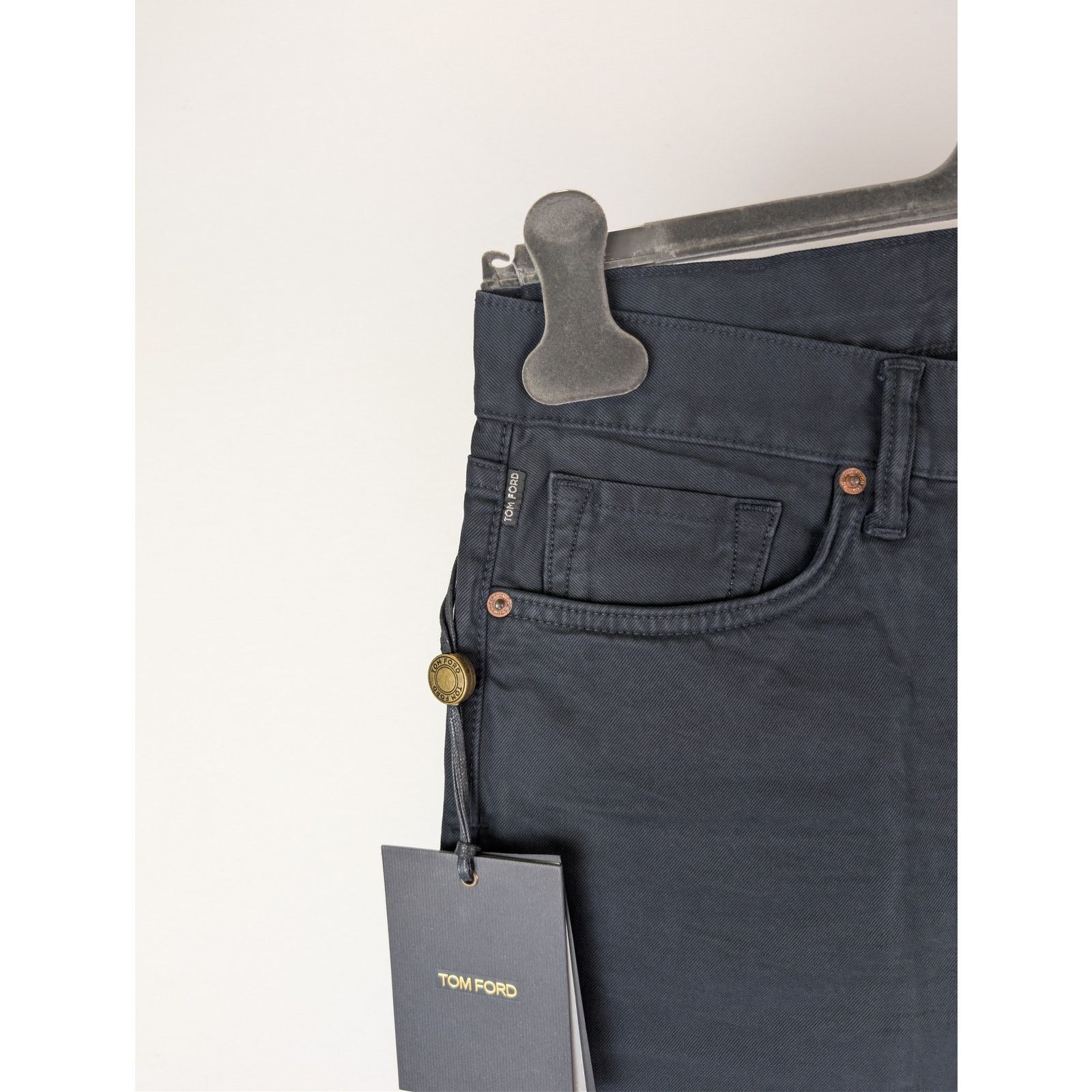 Tom Ford o1rshd1 Straight Fit Denim Jeans in Navy Blue Size US 30 / EU 46 - 6 Thumbnail
