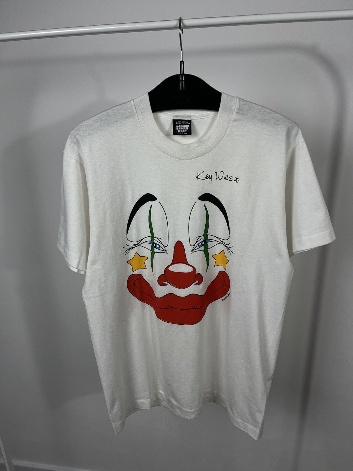 Other Vintage Key West Clown T-Shirt Screen Stars Single Stitch Size US L / EU 52-54 / 3 - 7 Thumbnail