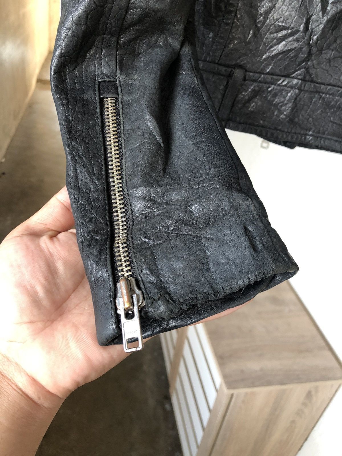 Mackage Mackage Punk Distressed Leather Biker Jacket Size XS / US 0-2 / IT 36-38 - 8 Thumbnail
