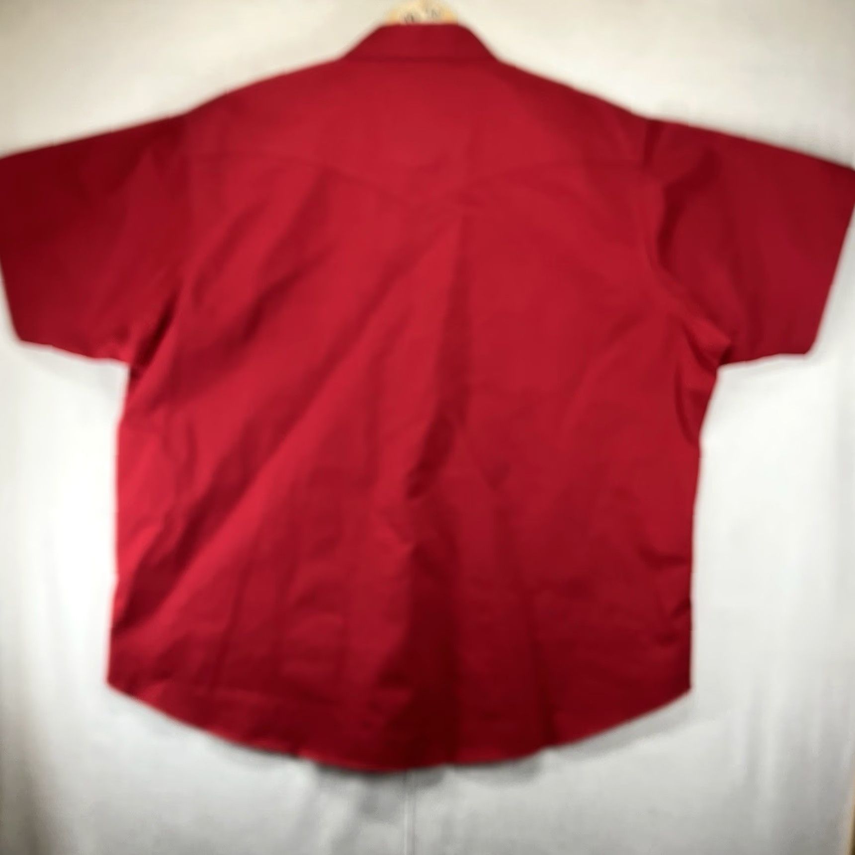 Wrangler VINTAGE Wrangler Pearl Snap Denim Shirt Big & Tall 2XL Red Mens Western Rockabilly 90s Size US XXL / EU 58 / 5 - 2 Thumbnail