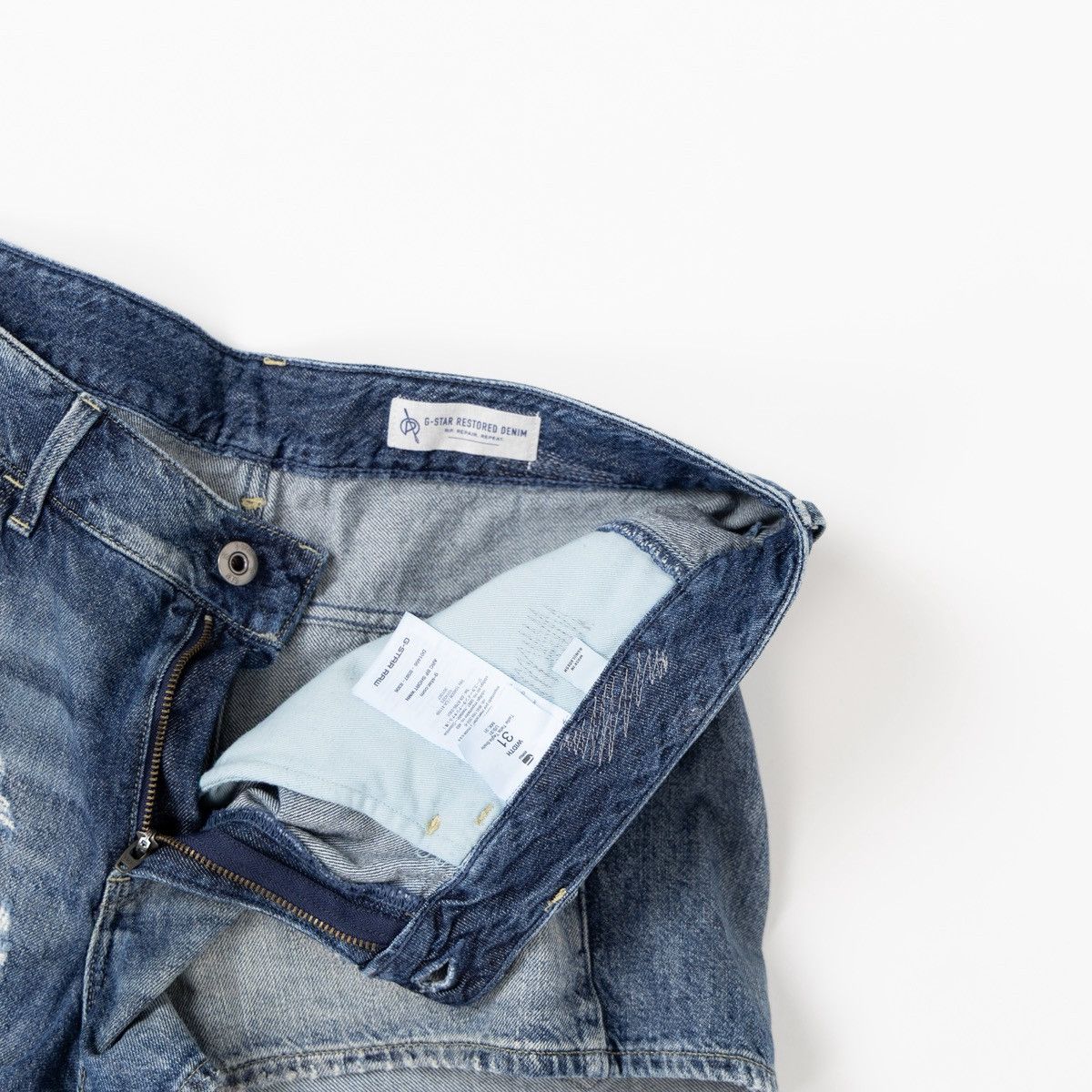 G-Star G-Star Raw Arc Boyfriend Restored Denim Shorts Distressed Size 34" / US 12 / IT 48 - 7 Thumbnail