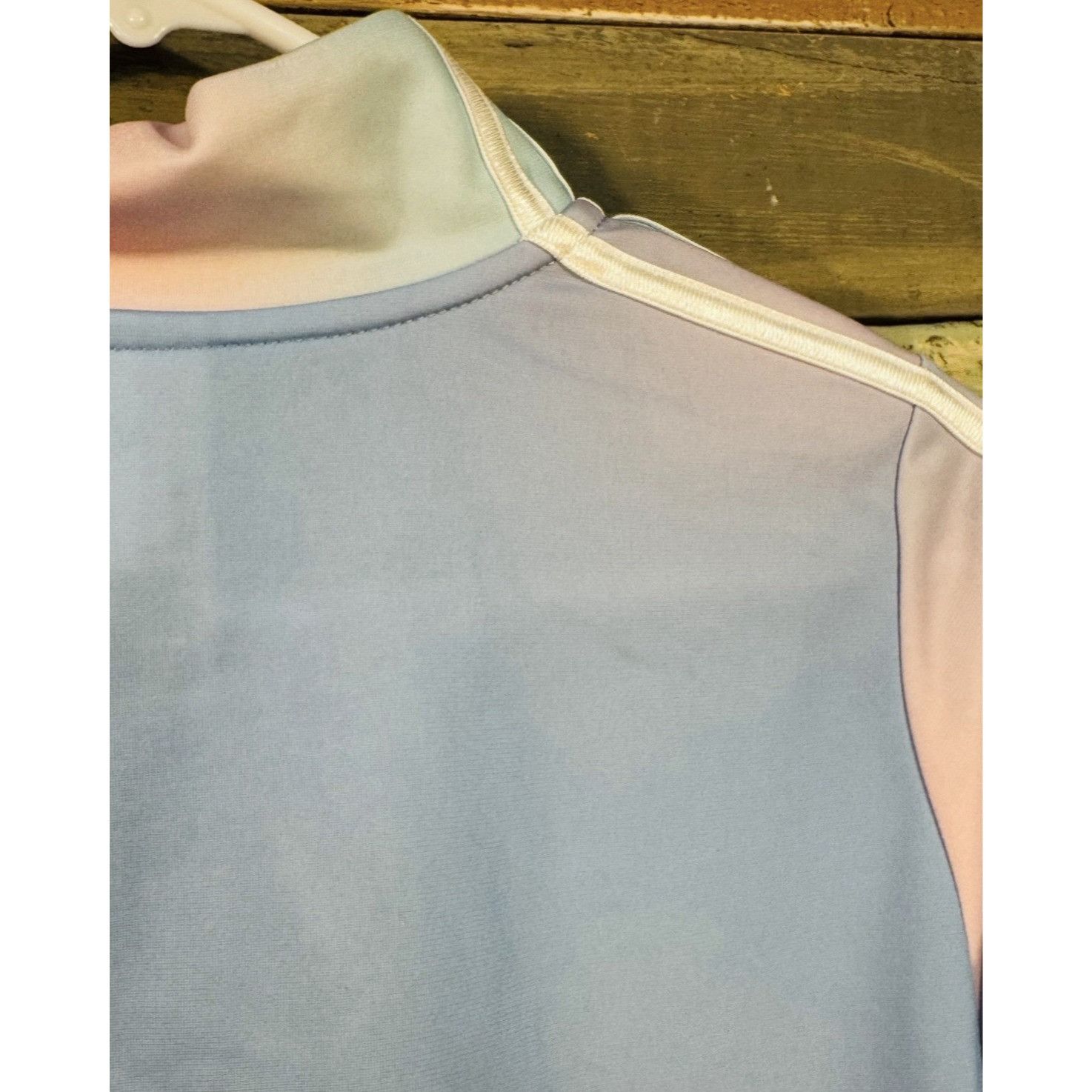 Adidas Adidas Girls Light Pastel Pink Blue Rainbow Zip Track Jacket Size XL / US 12-14 / IT 48-50 - 4 Thumbnail