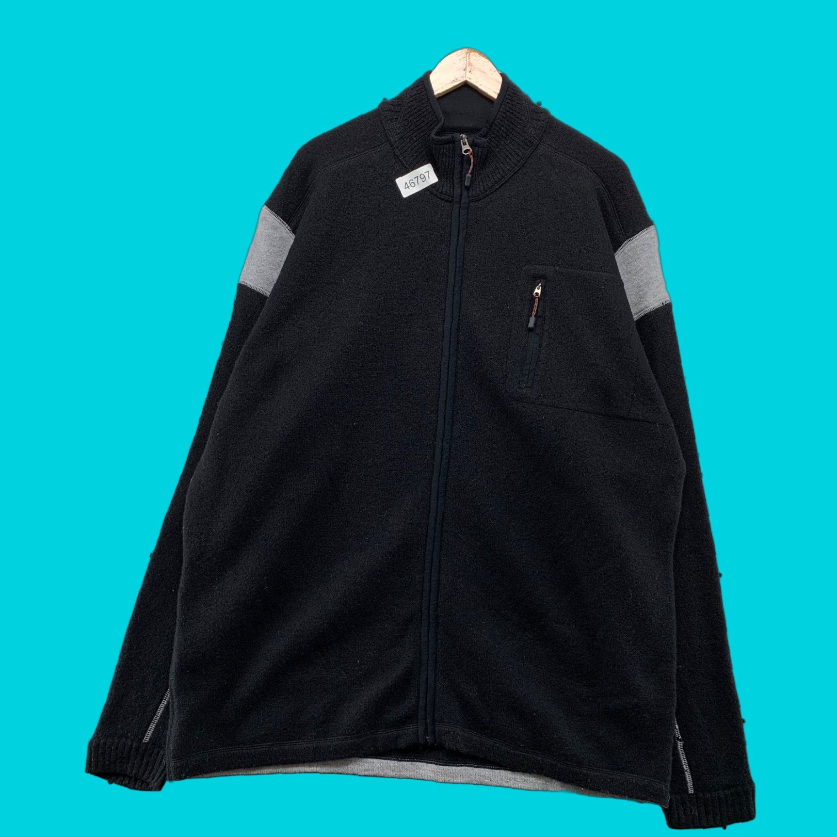 Eddie Bauer Eddie Bauer Sport Merino Wool Sweater Jacket Mens XL Black Heavyweight Sweater Size US XL / EU 56 / 4 - 1 Thumbnail