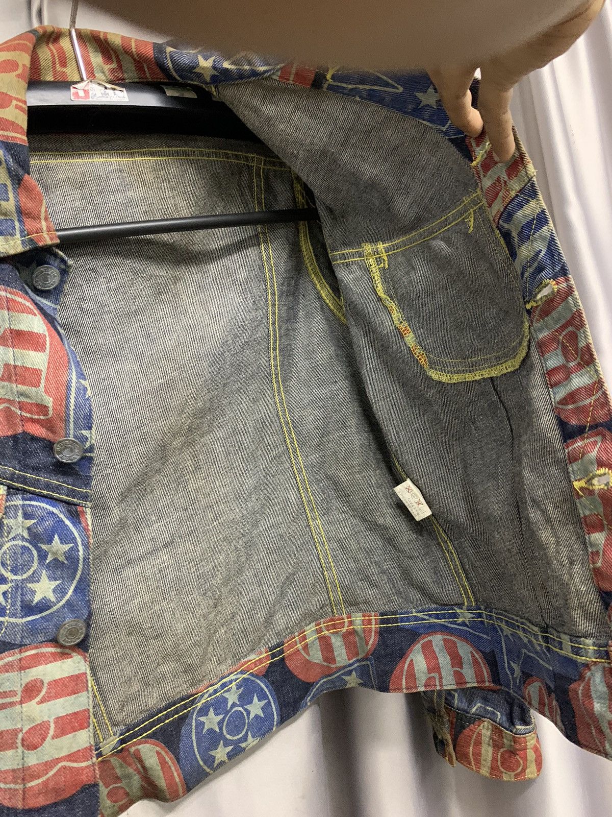 Hysteric Glamour 📌RARE📌VINTAGE HYSTERIC GLAMOUR DENIM JACKET FULLPRINT Size M / US 6-8 / IT 42-44 - 13 Thumbnail