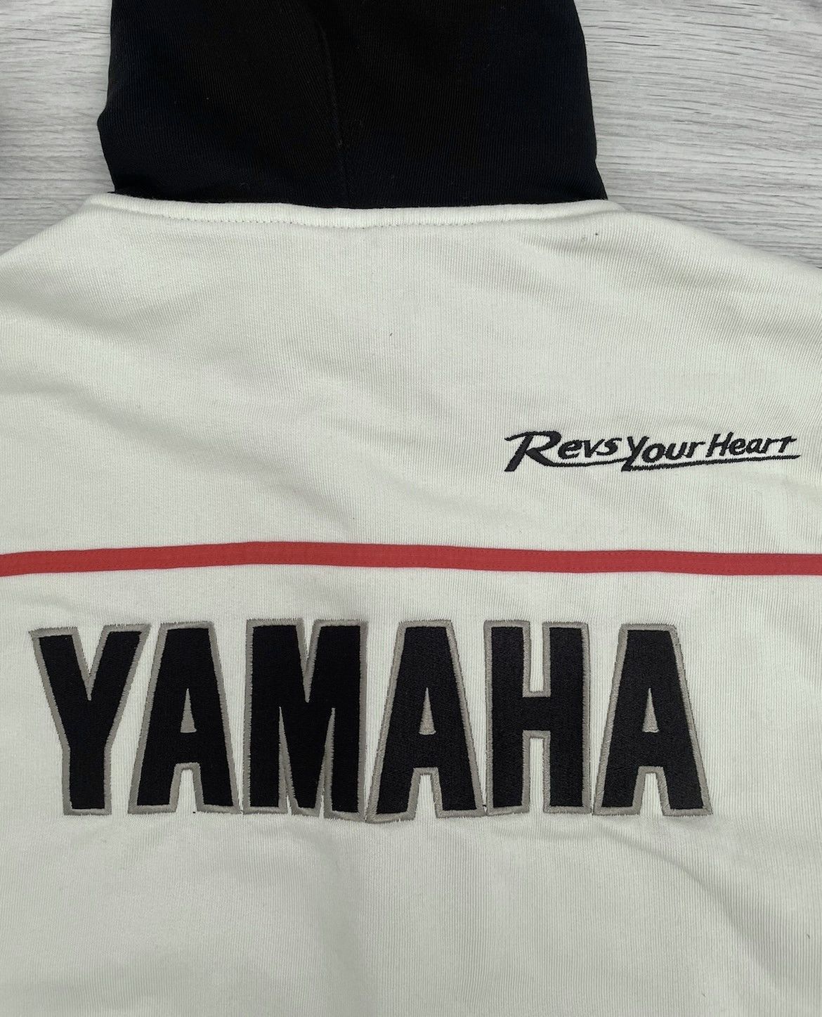 Vintage 90s Yamaha Racing Team Big Logo Half Zip Sweatshirt Jumper