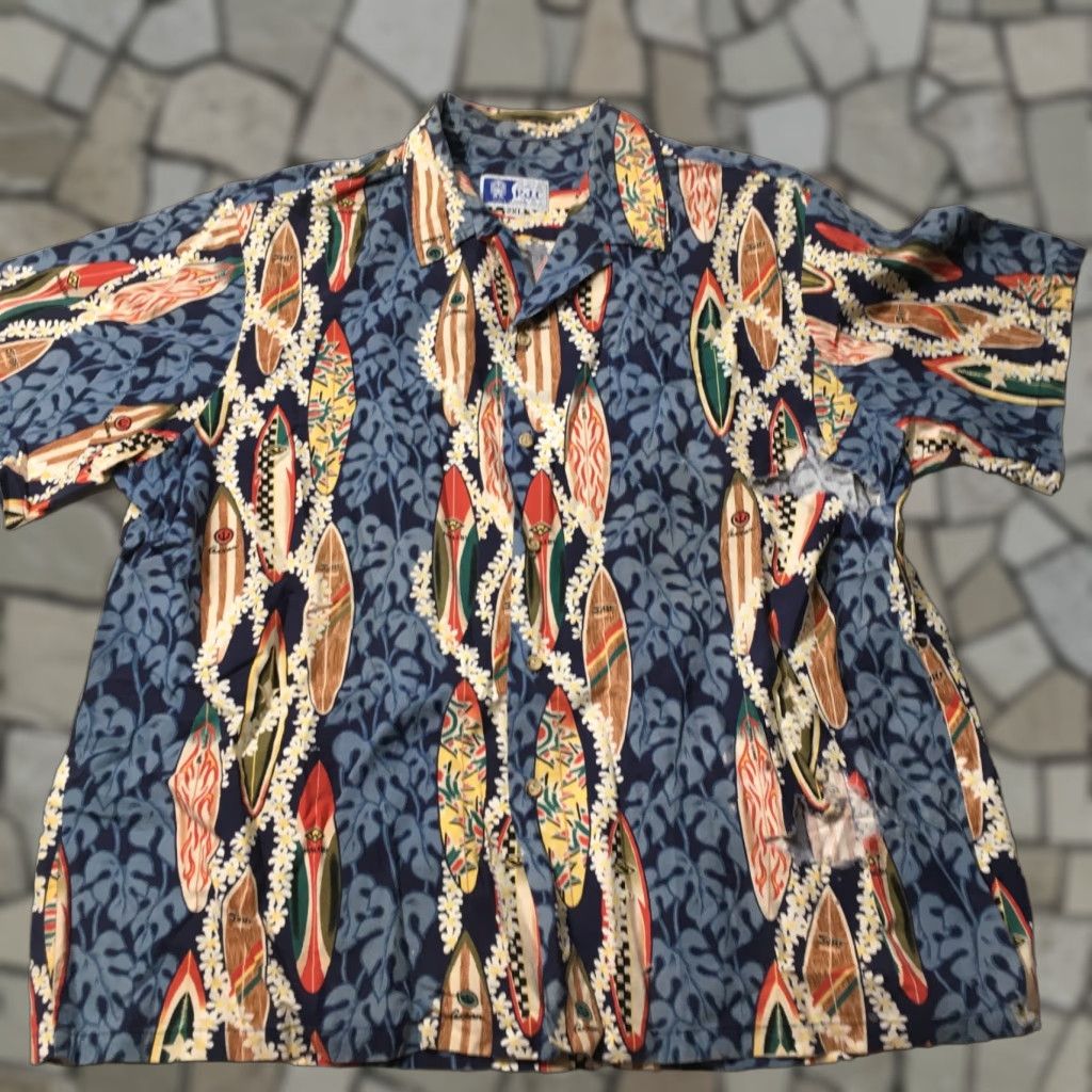 Vintage VINTAGE RJC Hawaiian Shirt Mens 2XL SURFER Lightweight distressed needs repairs Size US XXL / EU 58 / 5 - 1 Thumbnail