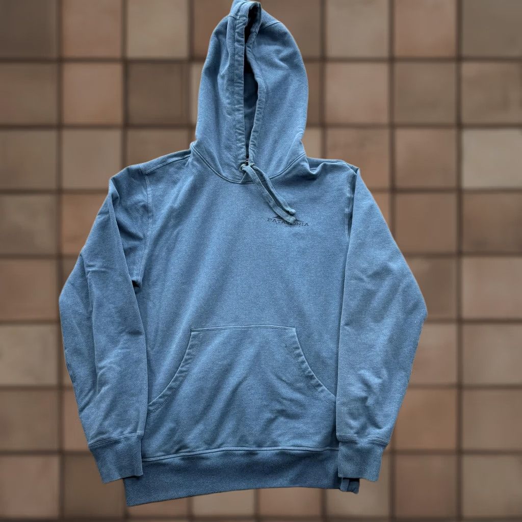 Patagonia Patagonia Hoodie Mens Small Blue Organic Cotton Graphic Fleece Kangaroo Pocket Size US S / EU 44-46 / 1 - 1 Thumbnail