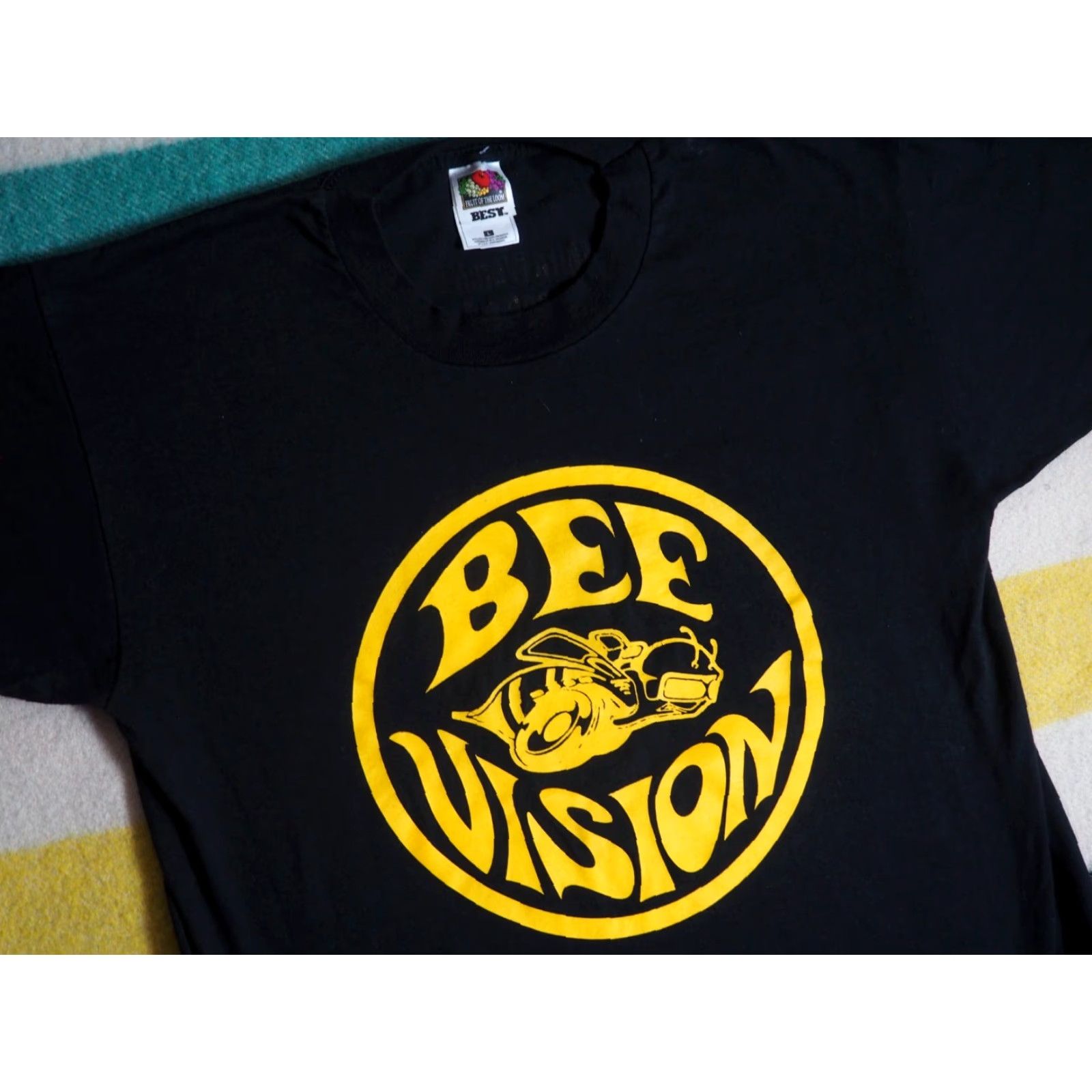 Fruit Of The Loom VINTAGE Fruit of the Loom Bee Vision Dodge Superbee Muscle Car Black Tee T-Shirt Mens L 90s Graphic Print Size US L / EU 52-54 / 3 - 2 Thumbnail