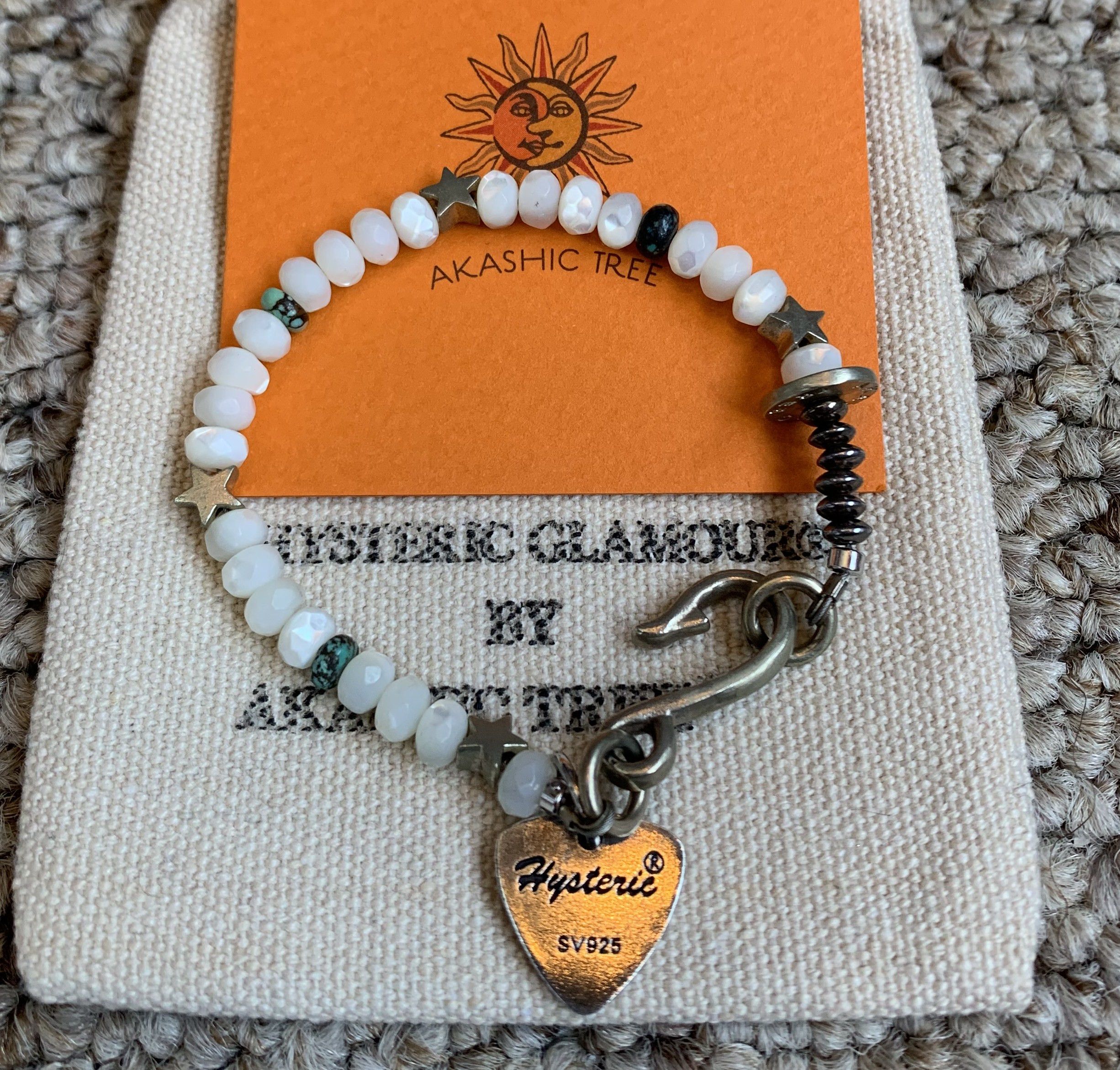 Hysteric Glamour Hysteric Glamour Sterling Silver Guitar Pick Bracelet + Bag Size ONE SIZE - 2 Thumbnail
