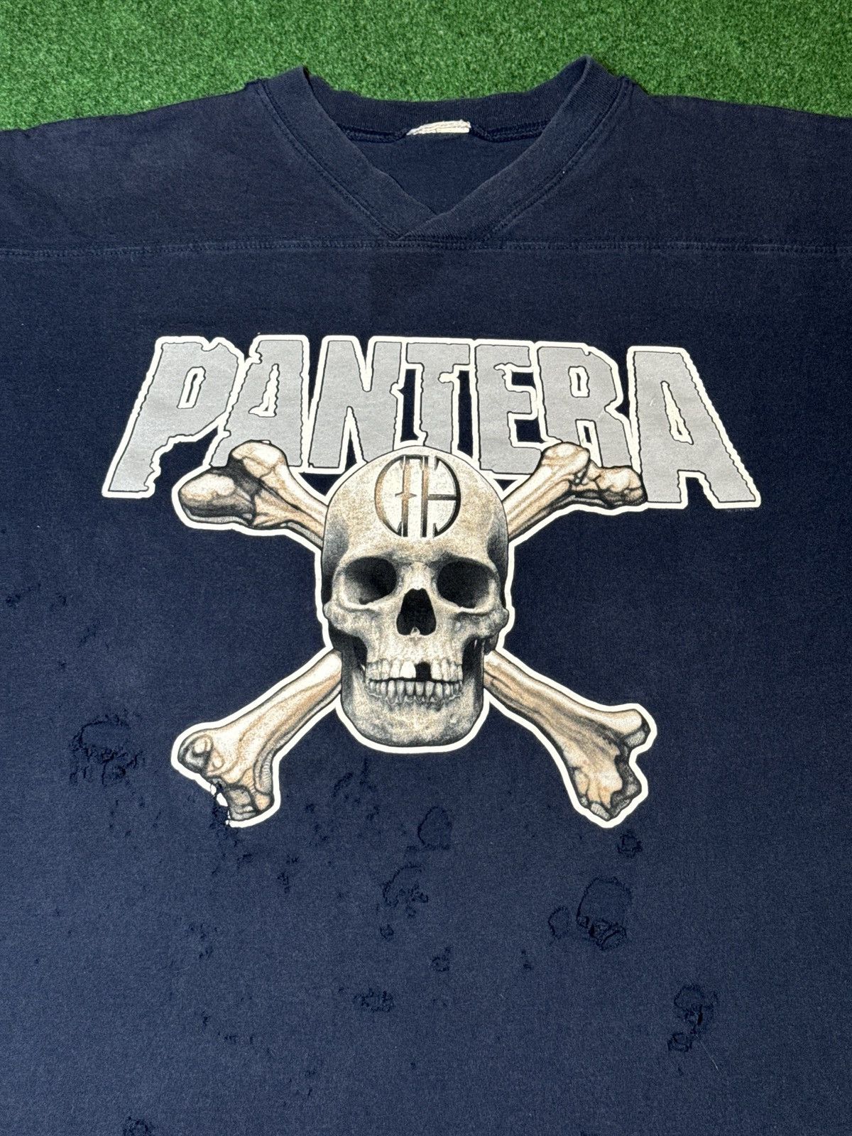 Band Tees × Vintage Vintage 90s Pantera RARE PERFECTLY DISTRESSED Band T Shirt Size US L / EU 52-54 / 3 - 2 Thumbnail