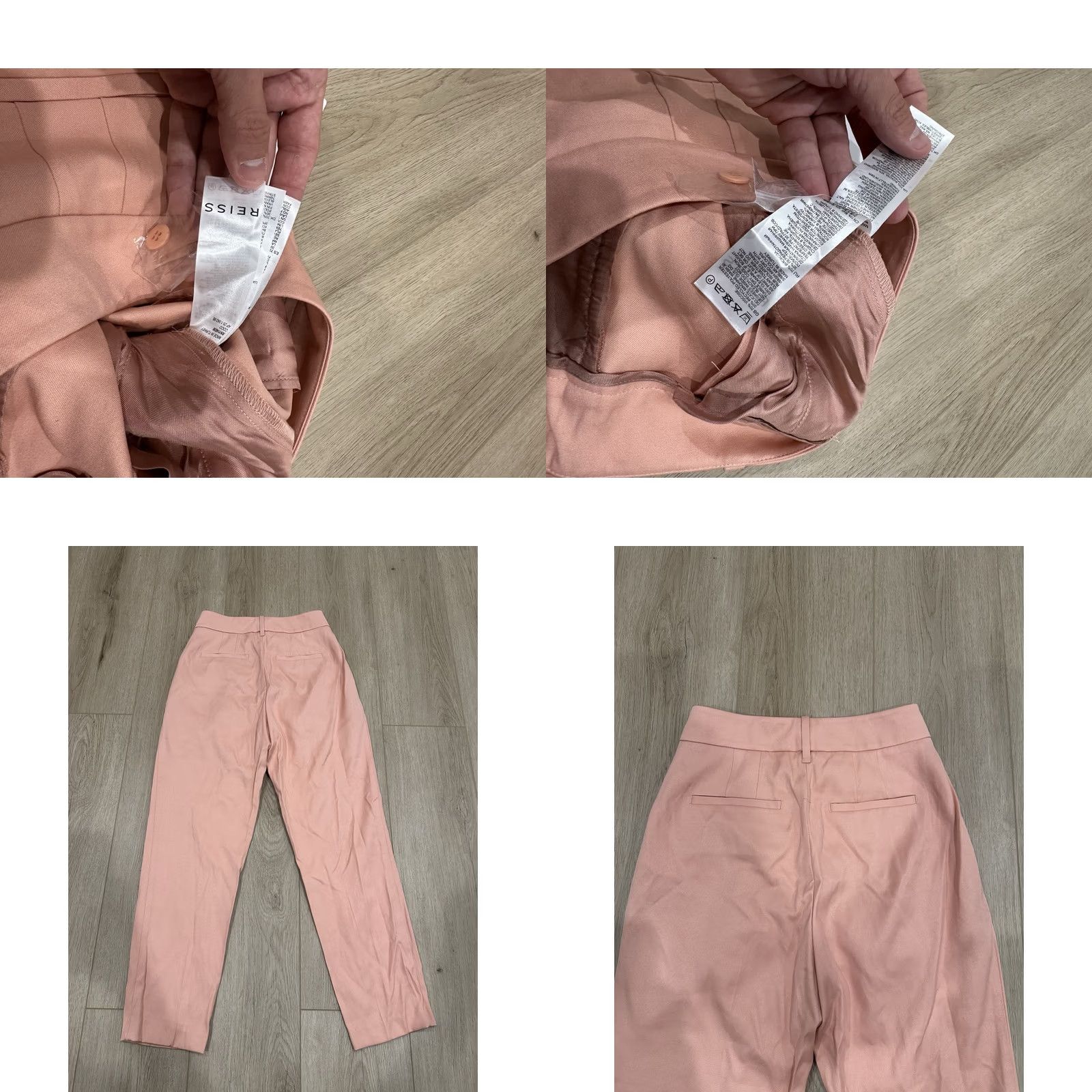 Reiss Reiss Pants Pink Crop Tapered Pleated Size 2US Womens Size 26" / US 2 / IT 38 - 8 Thumbnail
