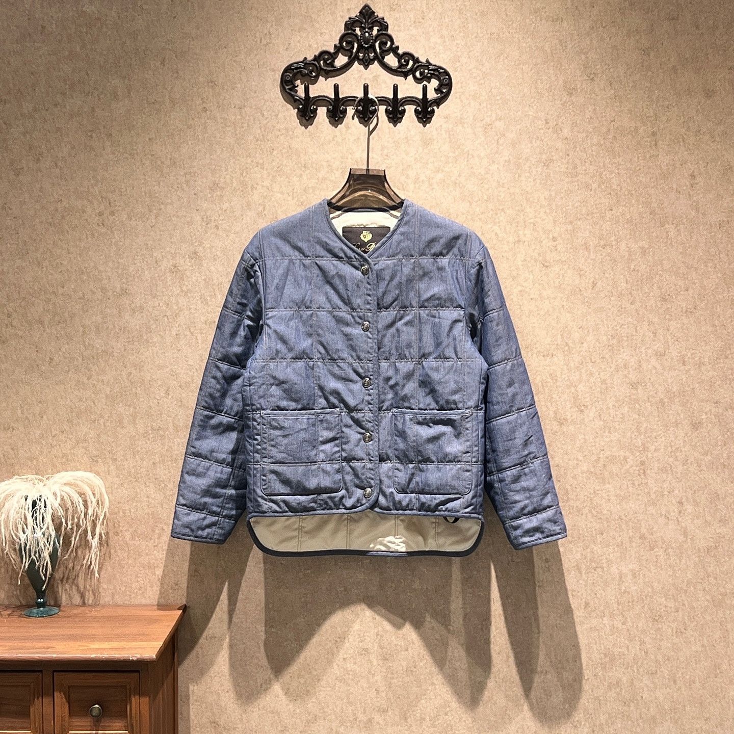 Loro Piana Loro Piana Quilted Chambray Jacket Size 38 Size XS / US 0-2 / IT 36-38 - 1 Thumbnail