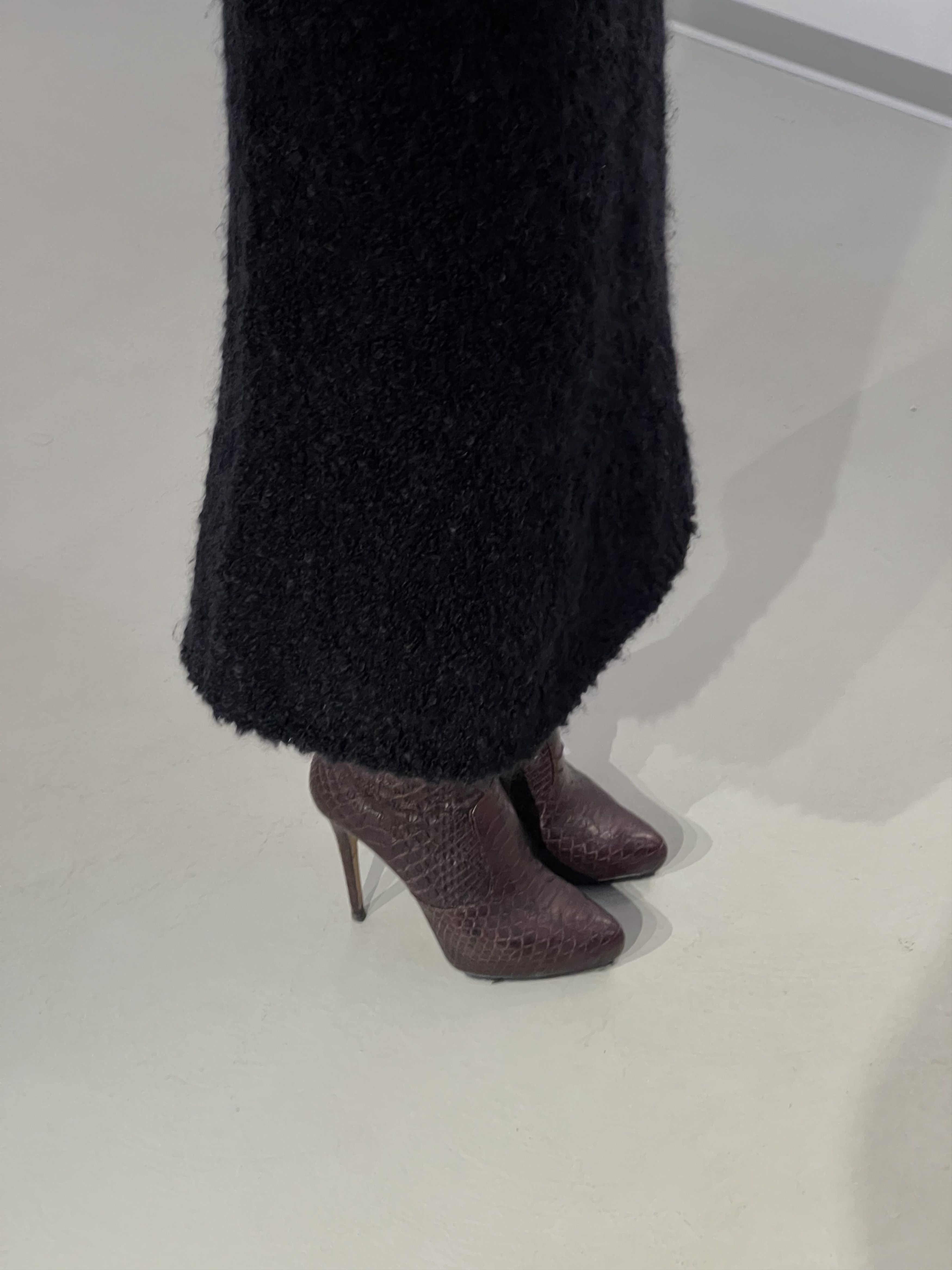 Le Silla Le Silla Python Burdundy Heeled Boots Size US 8 / IT 38 - 3 Thumbnail