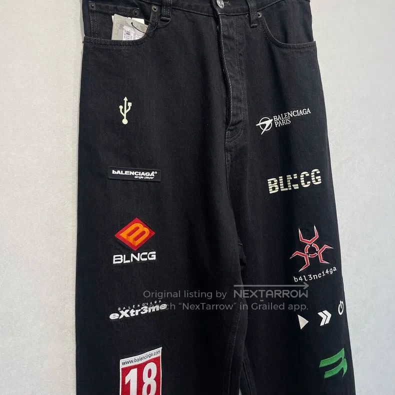 Balenciaga Balenciaga size XS Game Emblem Jeans Size US 27 - 3 Thumbnail