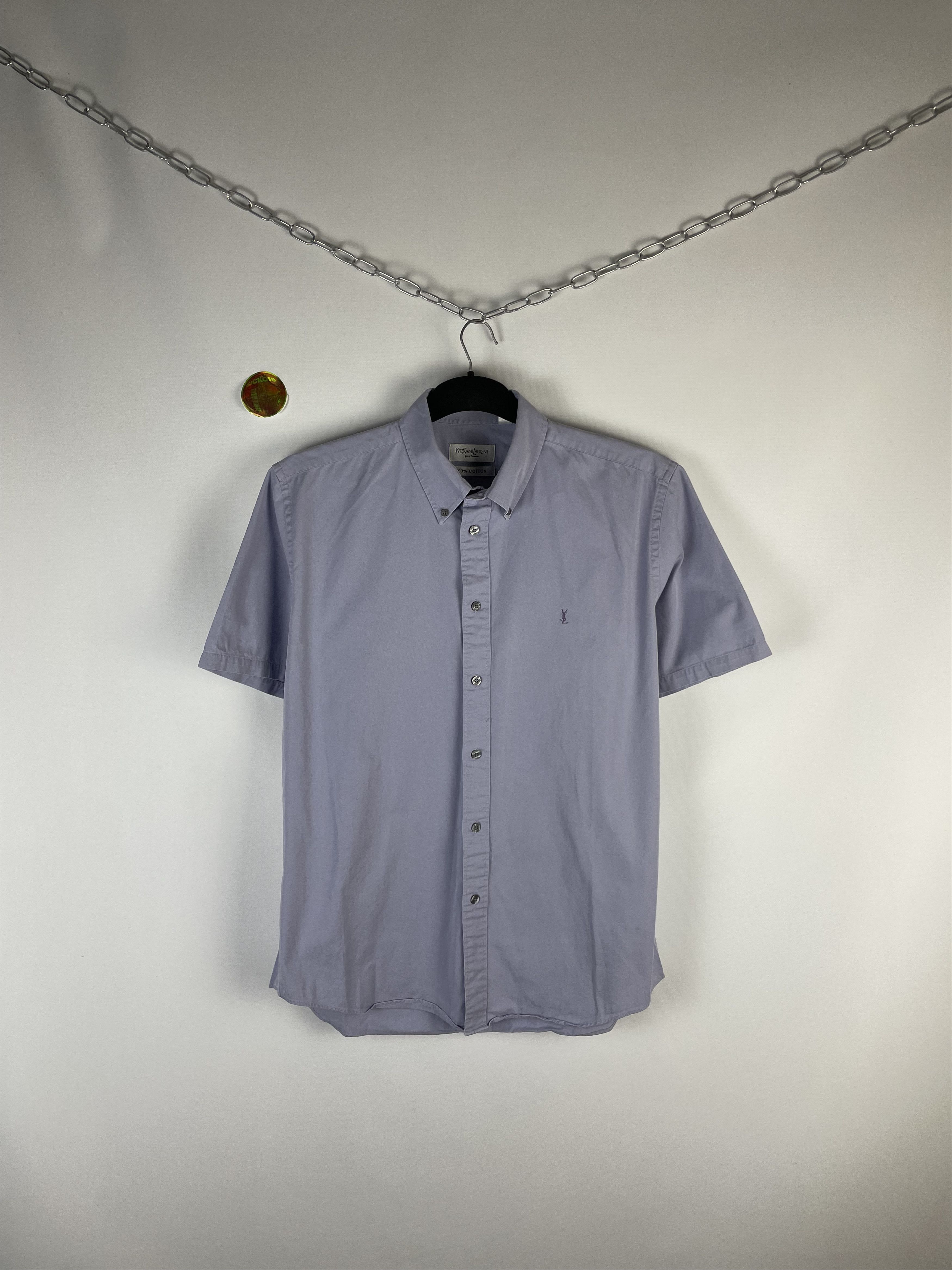 Vintage Vintage Yves Saint Laurent YSL Shirt Button Up Rare Size US M / EU 48-50 / 2 - 1 Thumbnail