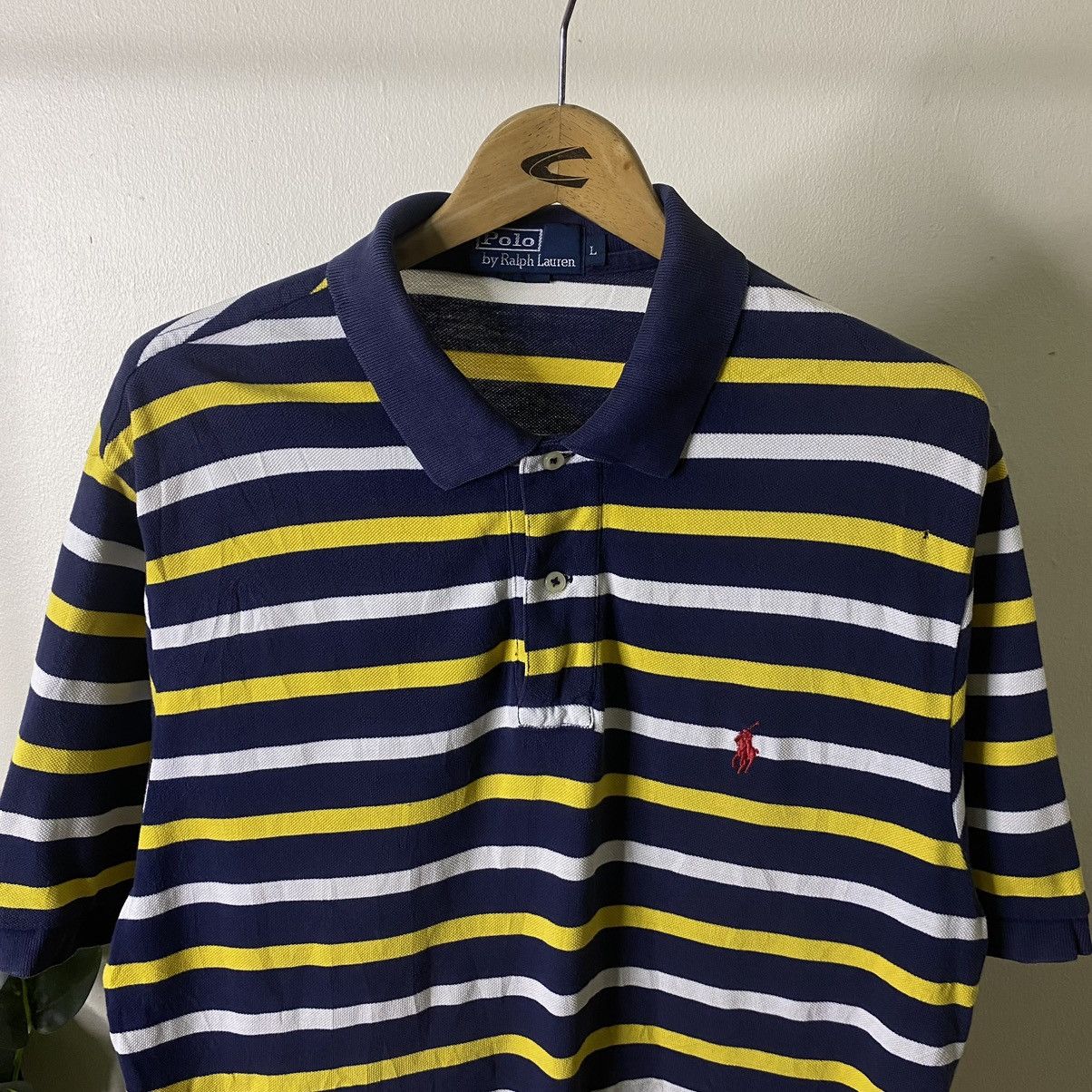 Polo Ralph Lauren Vintage Polo Ralph Lauren Multi Colour Stripes Tee Size US XL / EU 56 / 4 - 2 Thumbnail