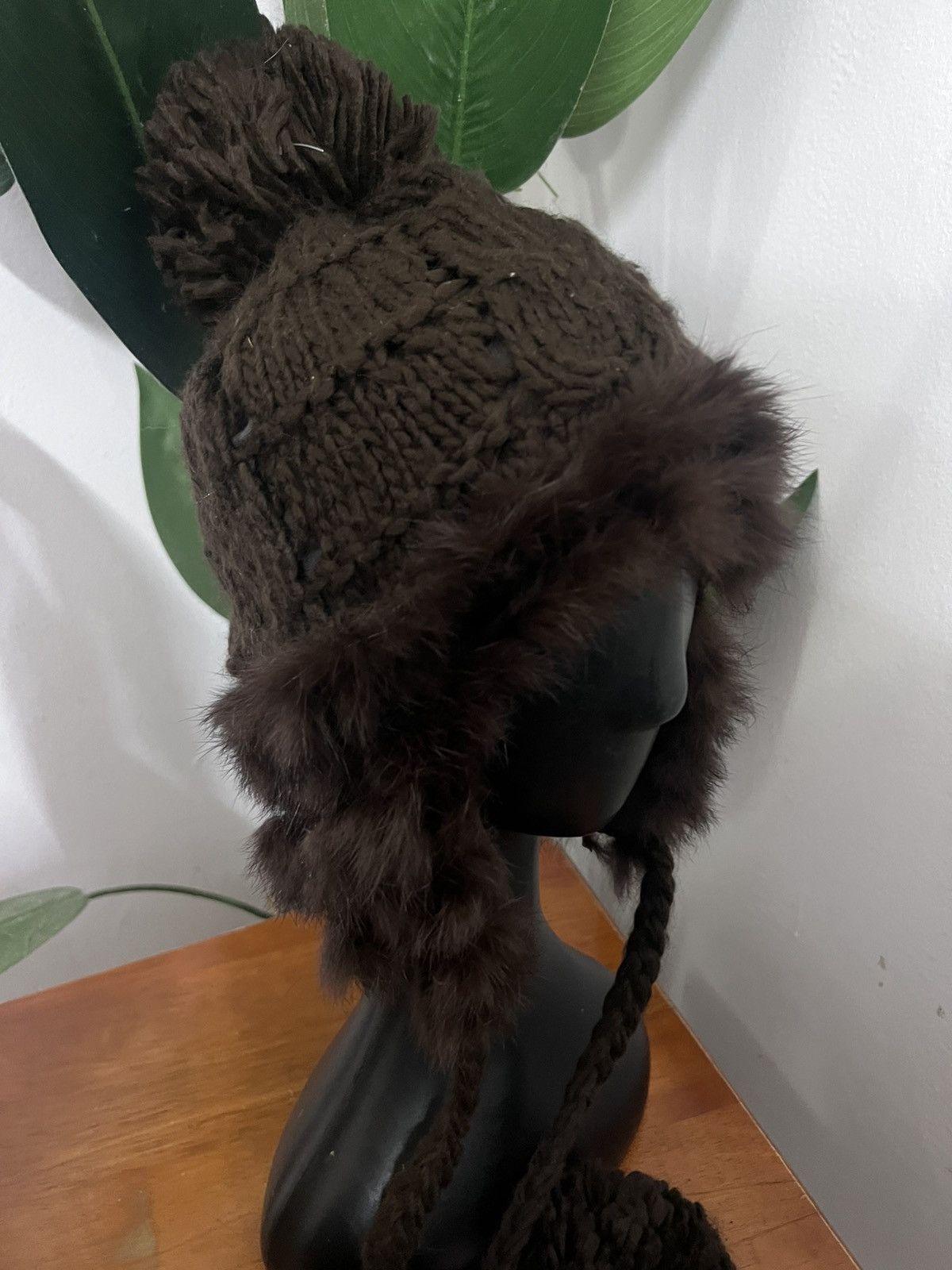 Vintage MOHAIR BEANIE HAT EAR FLAT Size ONE SIZE - 2 Thumbnail