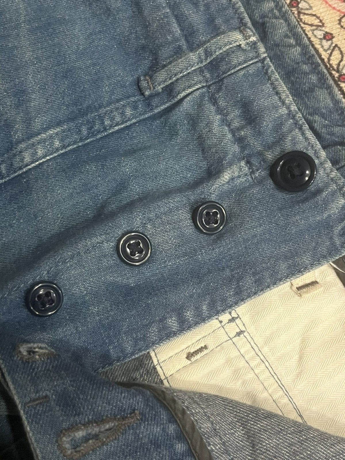 OMNIGOD Vintage Japanese Brand Omnigod Blue Washed Fatigue Pants Size US 30 / EU 46 - 6 Thumbnail