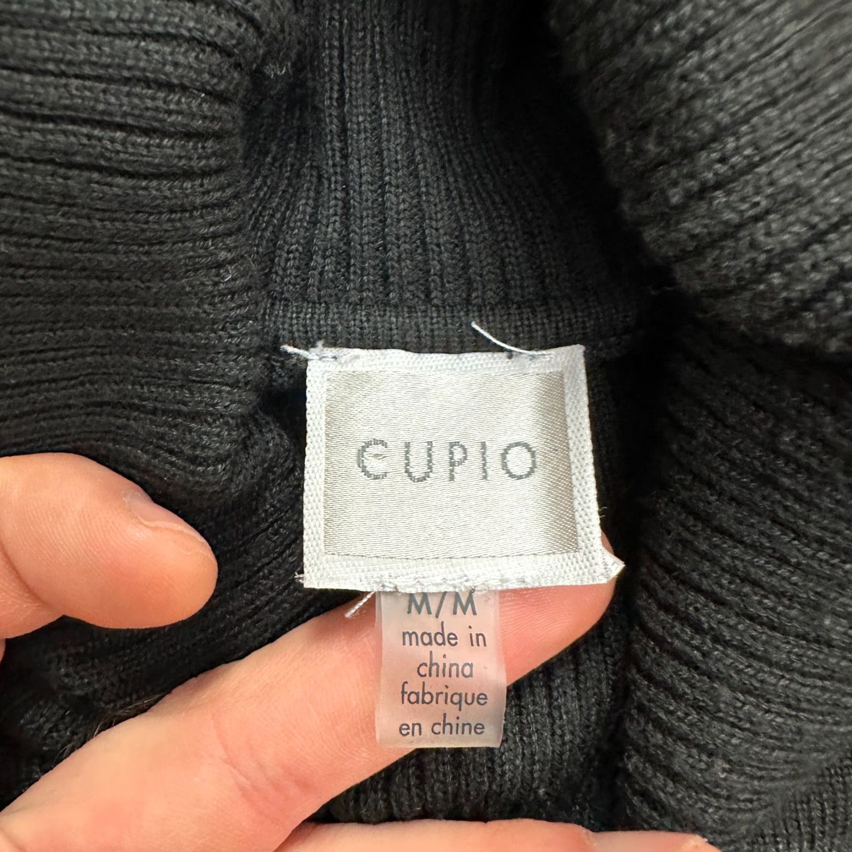 Vintage Cupio Turtleneck Pullover Sweater Womens M Black Striped Knit Button Casual Sleeve Long Sleeve Knit Style Regular Fit Polyester Rayon Coupon? Size M / US 6-8 / IT 42-44 - 5 Thumbnail