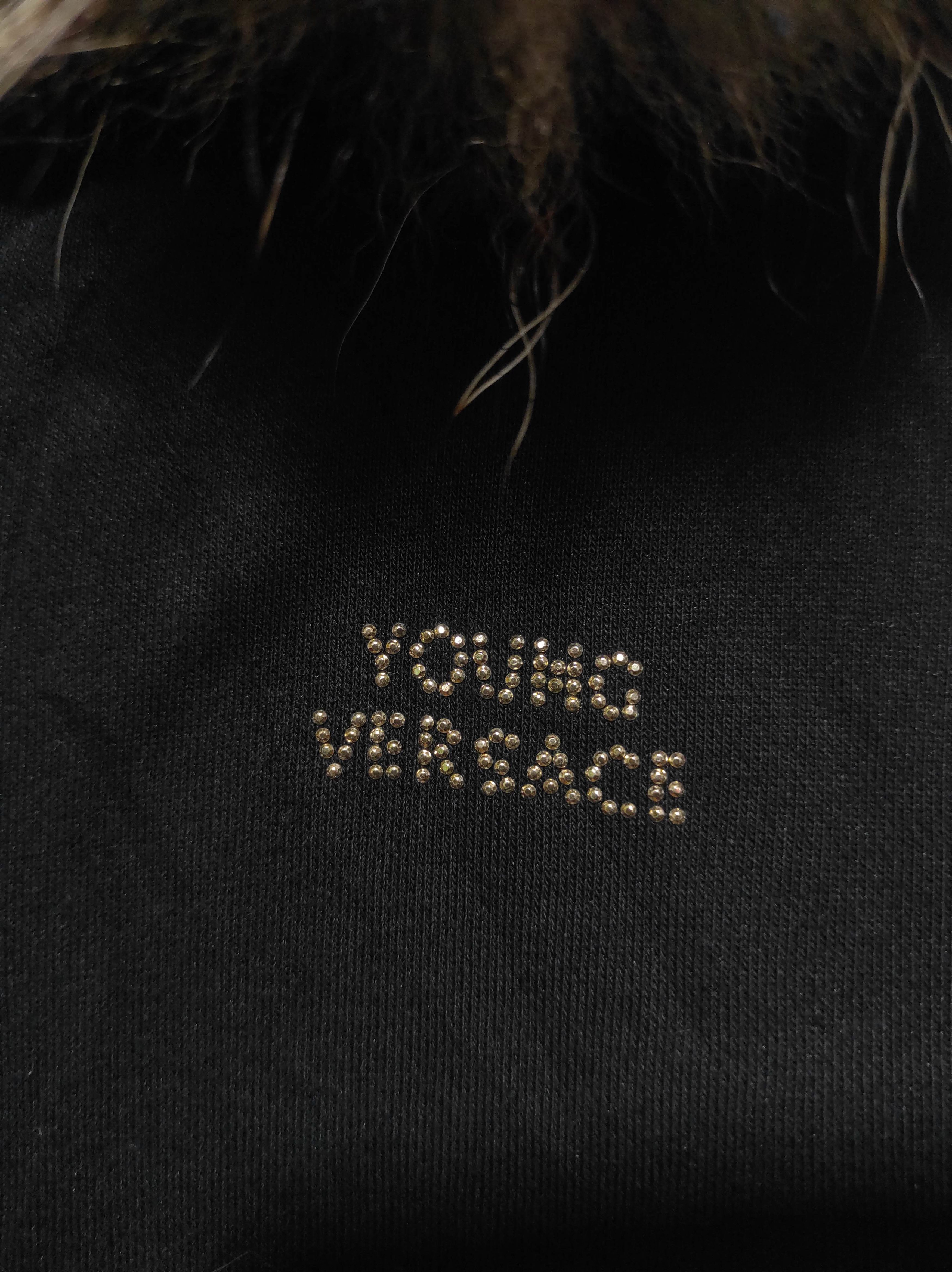 Versace Young Versace Fur Hoodie i6w9 style Size US XS / EU 42 / 0 - 9 Thumbnail