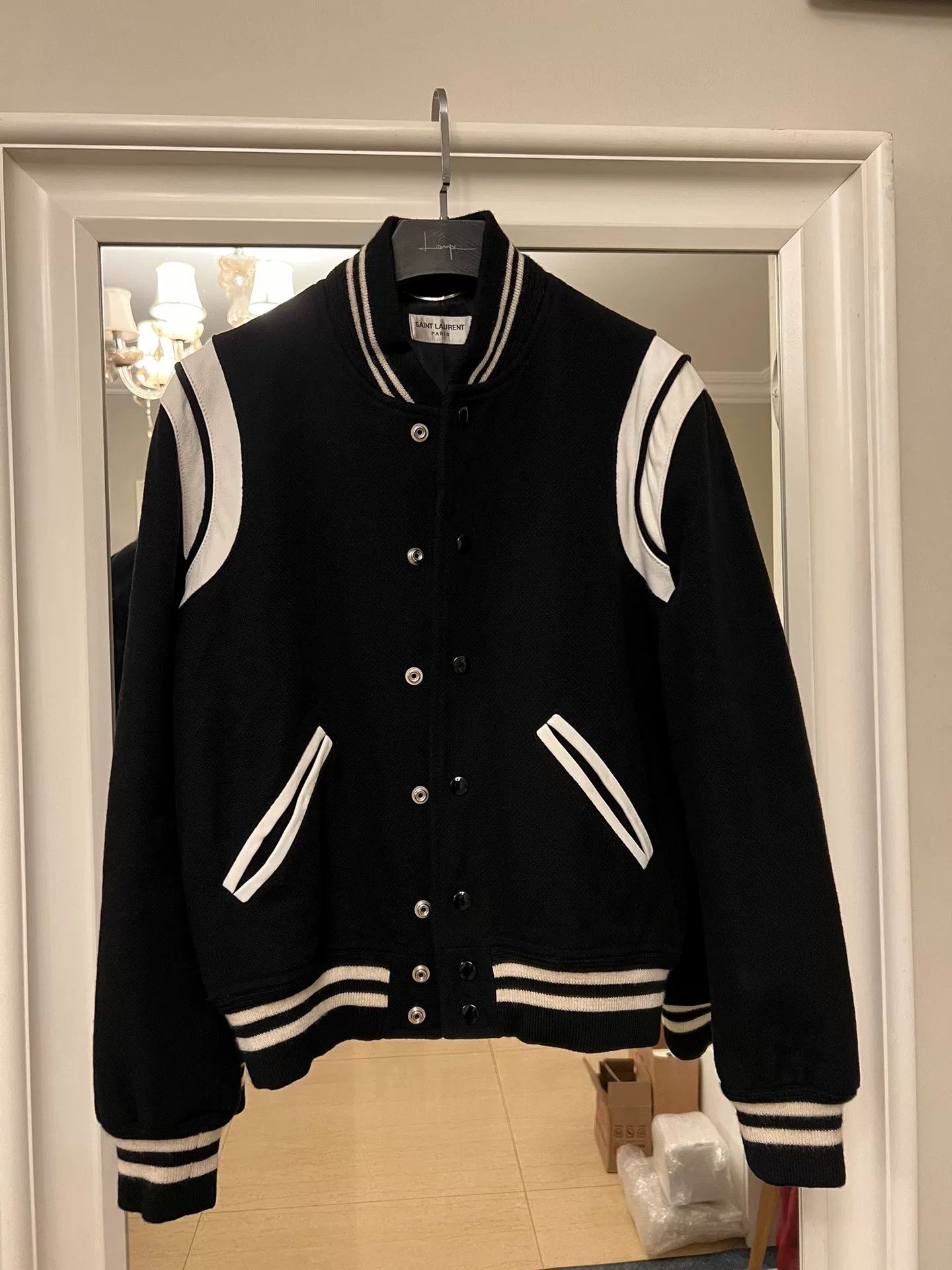 Saint Laurent Paris Saint Laurent SLP Varsity Jacket Size US S / EU 44-46 / 1 - 1 Thumbnail