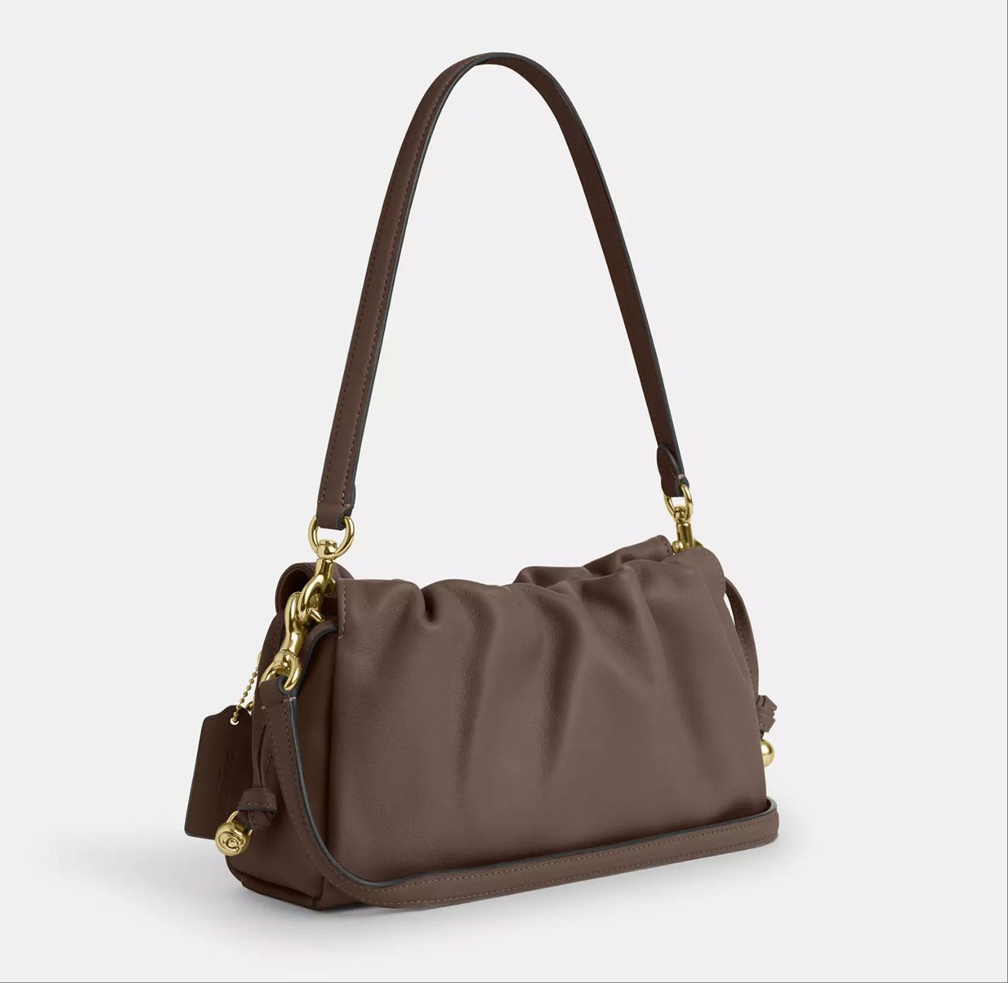 Coach Faye Shoulder Bag With Ruching CV529 Size ONE SIZE - 10 Thumbnail