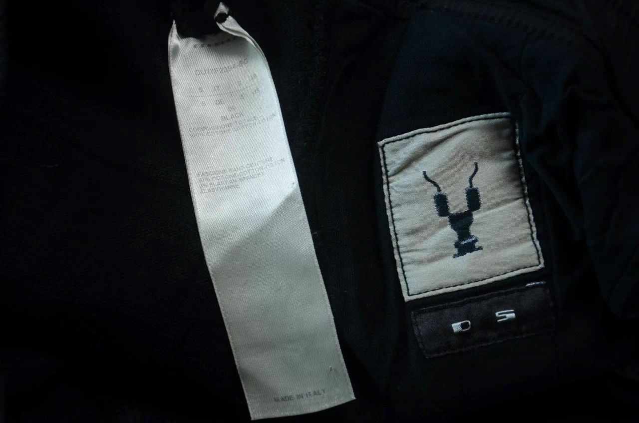 Rick Owens Rick Owens Black Dropped Crotch Cuffed Pants Size US 28 / EU 44 - 7 Thumbnail