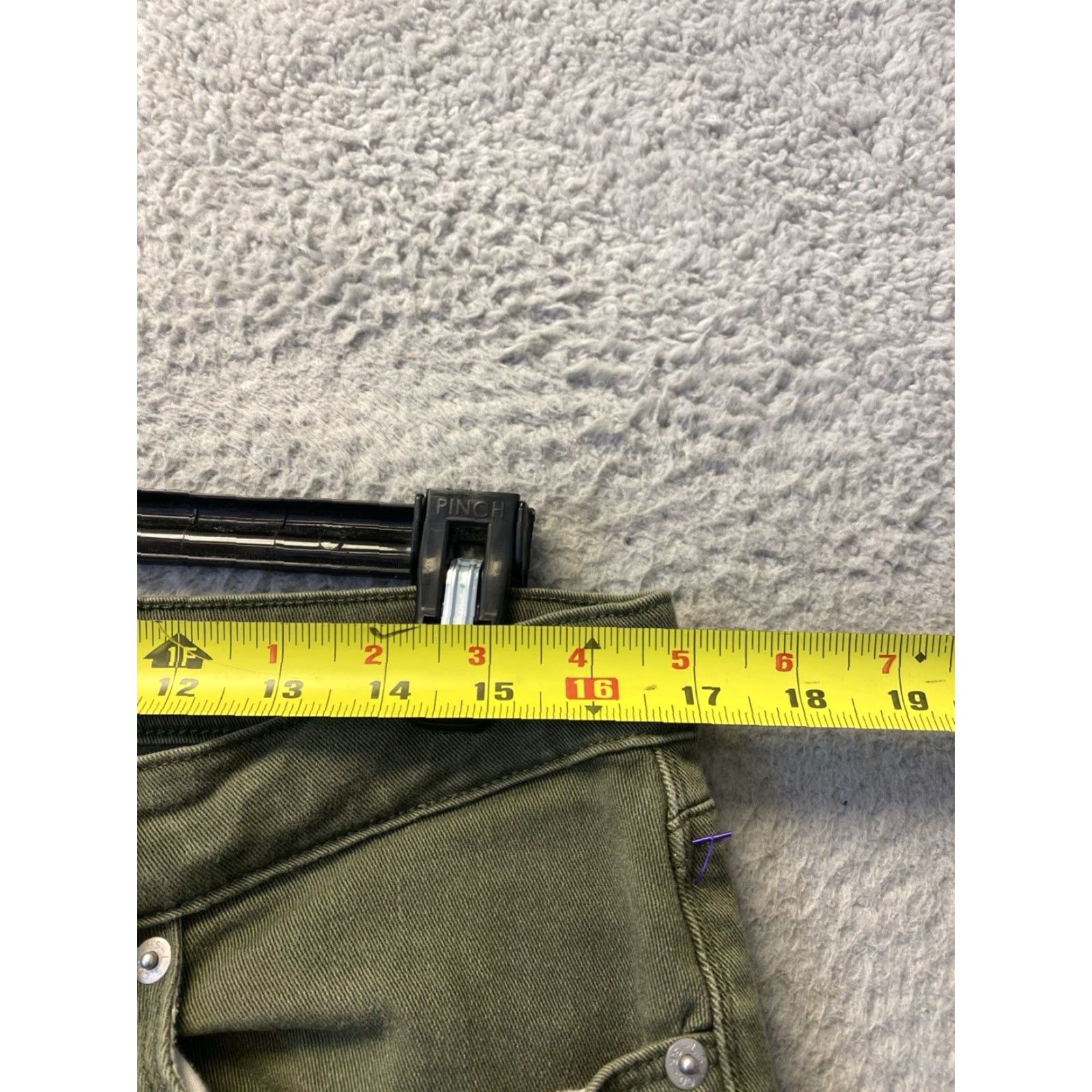 Levi's Levi's Women's Mid Rise Skin Jeans Pants 34x30 Green Denim Cotton Elastodiene Straight Leg Relaxed Fit Front Pocket Back Pocket Coin Pocket Womens Size 24" / US 00 / IT 34 - 4 Thumbnail
