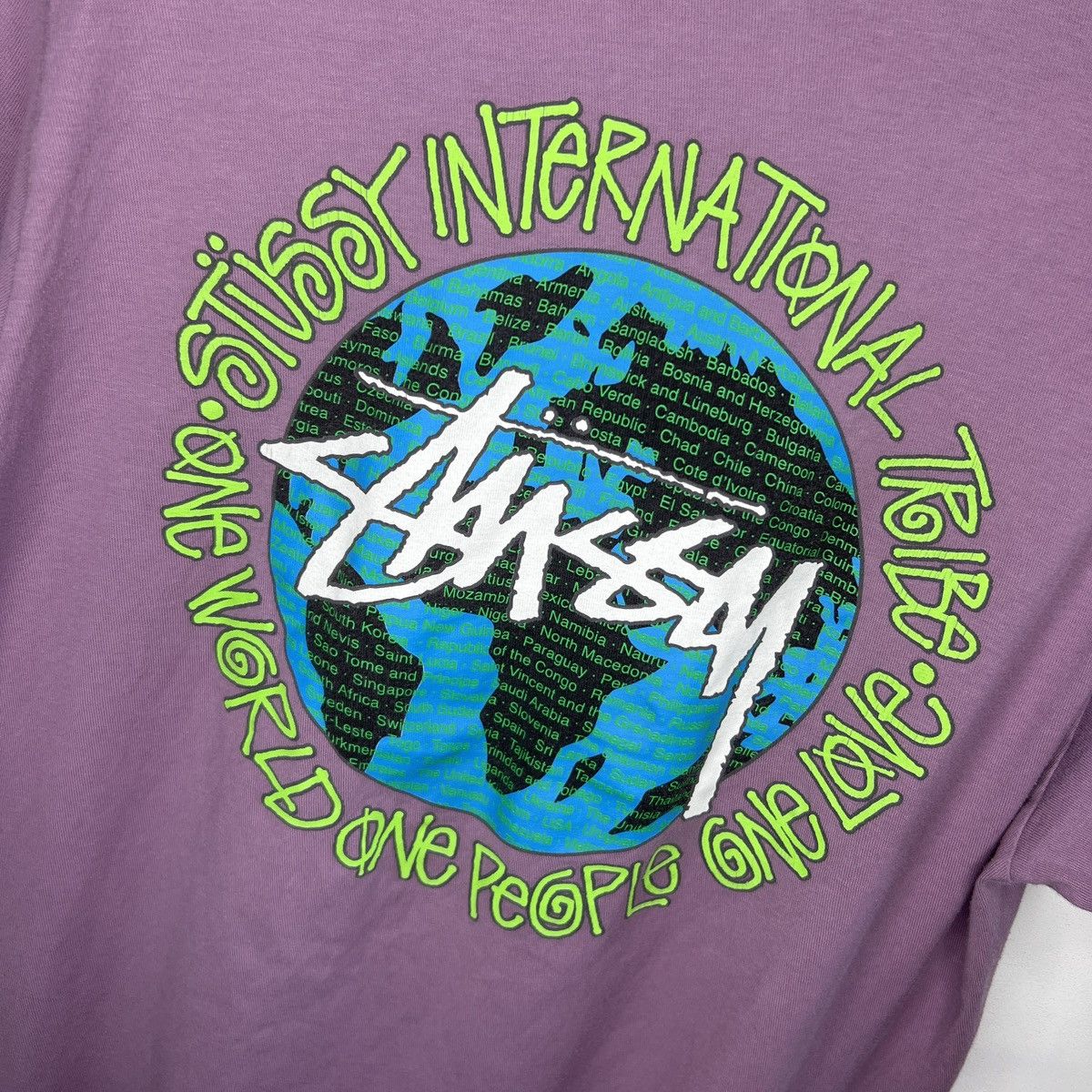 Stussy Vintage Stussy International Tshirt Tee Big Logo Purple Size US M / EU 48-50 / 2 - 8 Thumbnail