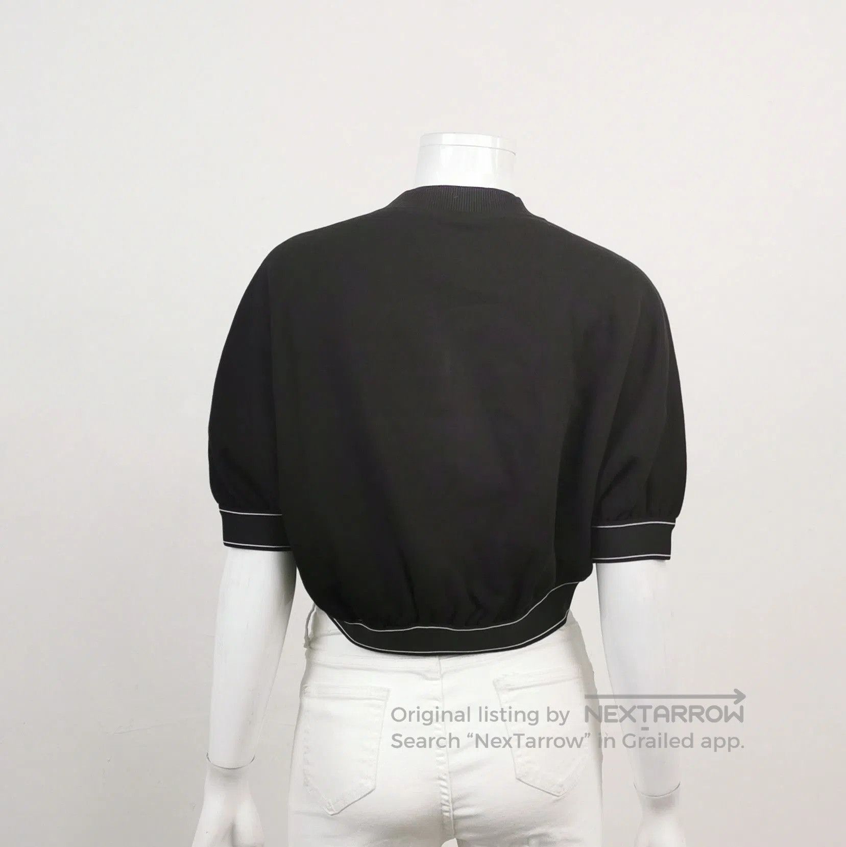 Prada Prada Logo Cropped Cotton T. Size XS / US 0-2 / IT 36-38 - 2 Thumbnail