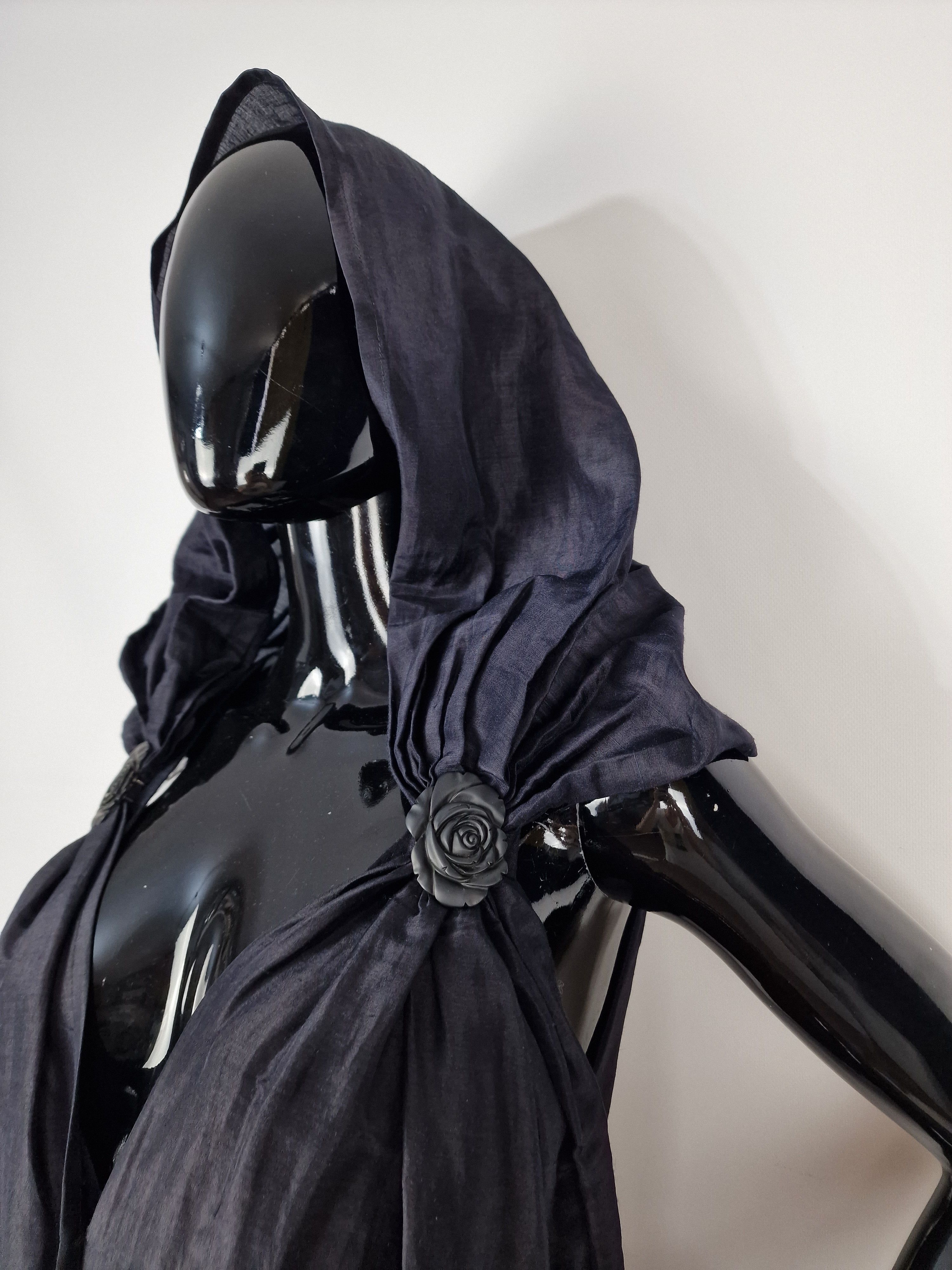 Issey Miyake × Vintage Incredible Rare Issey Miyake Vintage Hooded dress Size XS / US 0-2 / IT 36-38 - 4 Thumbnail