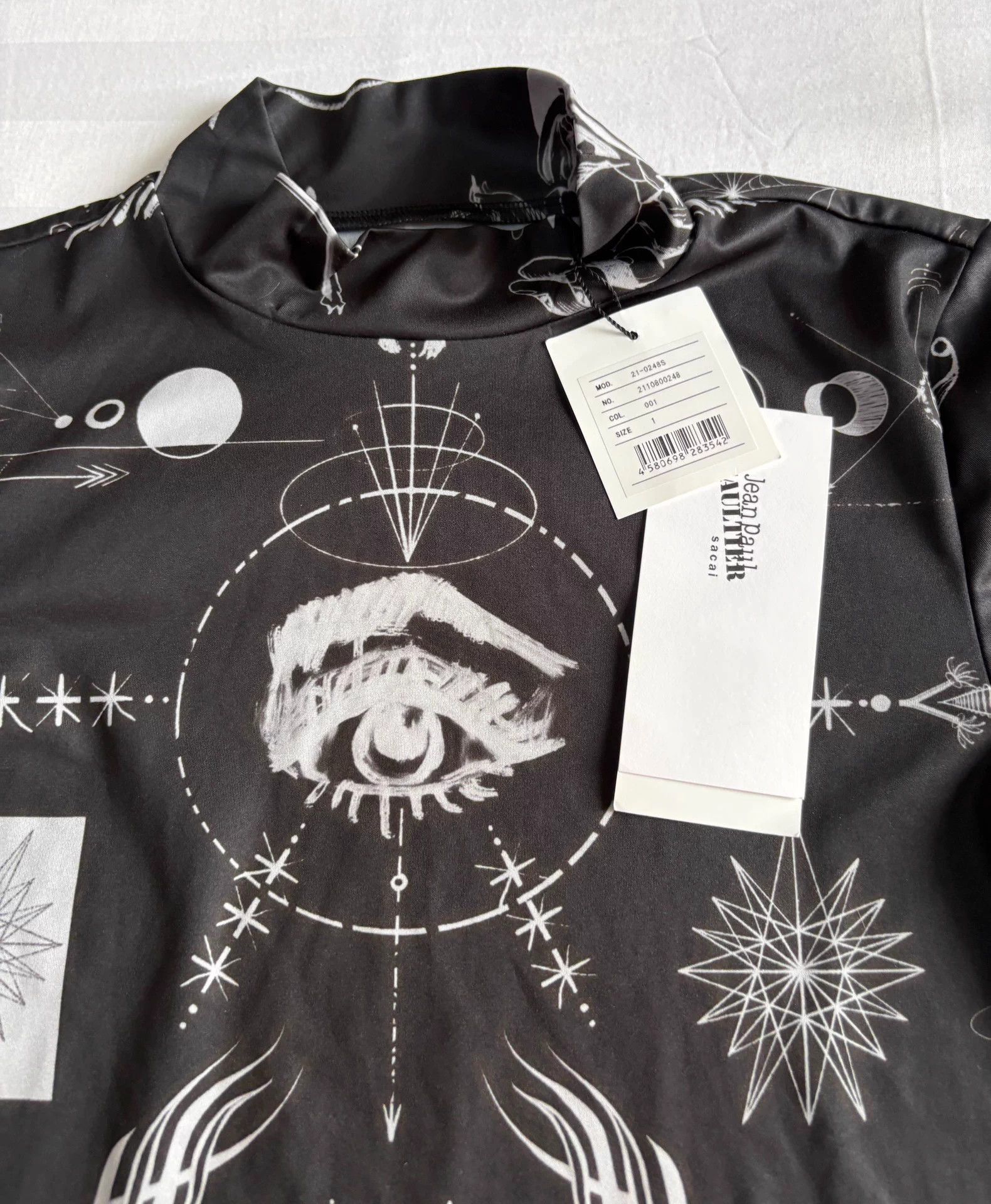 Jean Paul Gaultier Jean Paul Gaultier x Sacai Fitted Tattoo Print Top New SZ1 Size S / US 4 / IT 40 - 7 Thumbnail