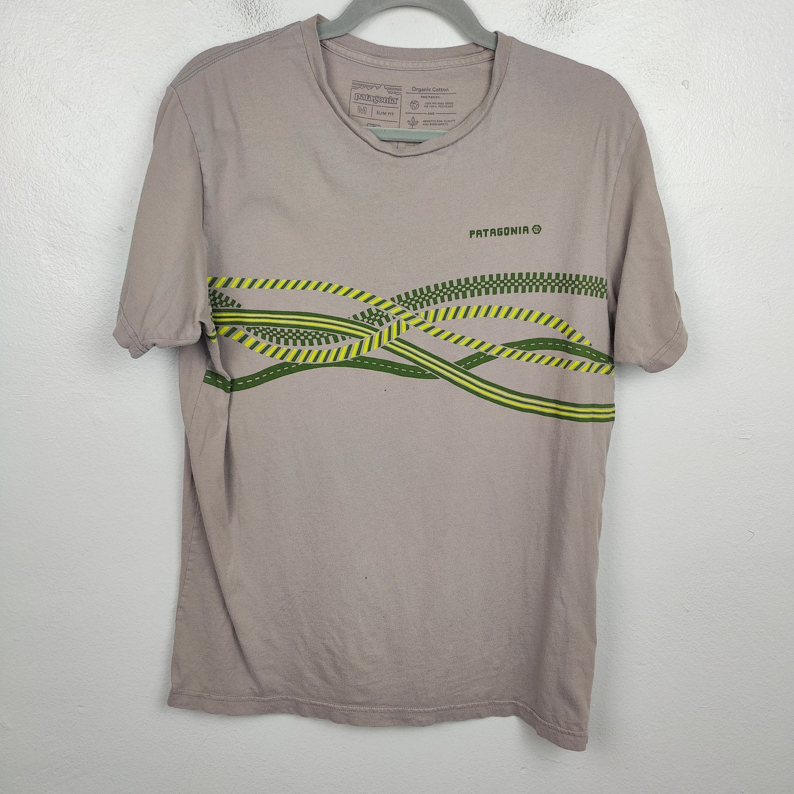 Patagonia Patagonia Graphic T-Shirt Mens Medium Taupe Swirling Stripes Size US M / EU 48-50 / 2 - 1 Thumbnail