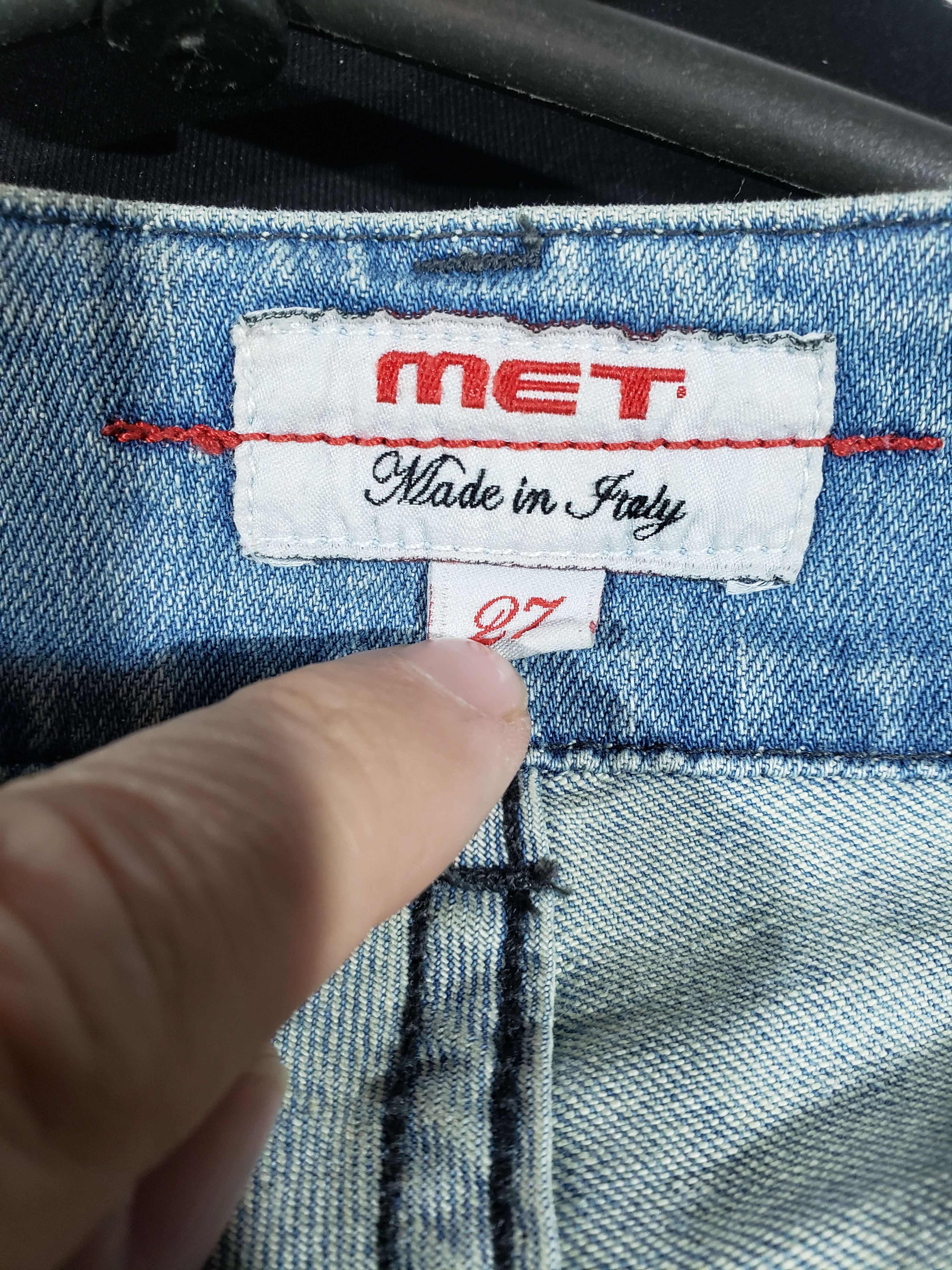 Jean Wonderful women's jeans in blue with camouflage. Size 30" / US 8 / IT 44 - 10 Thumbnail