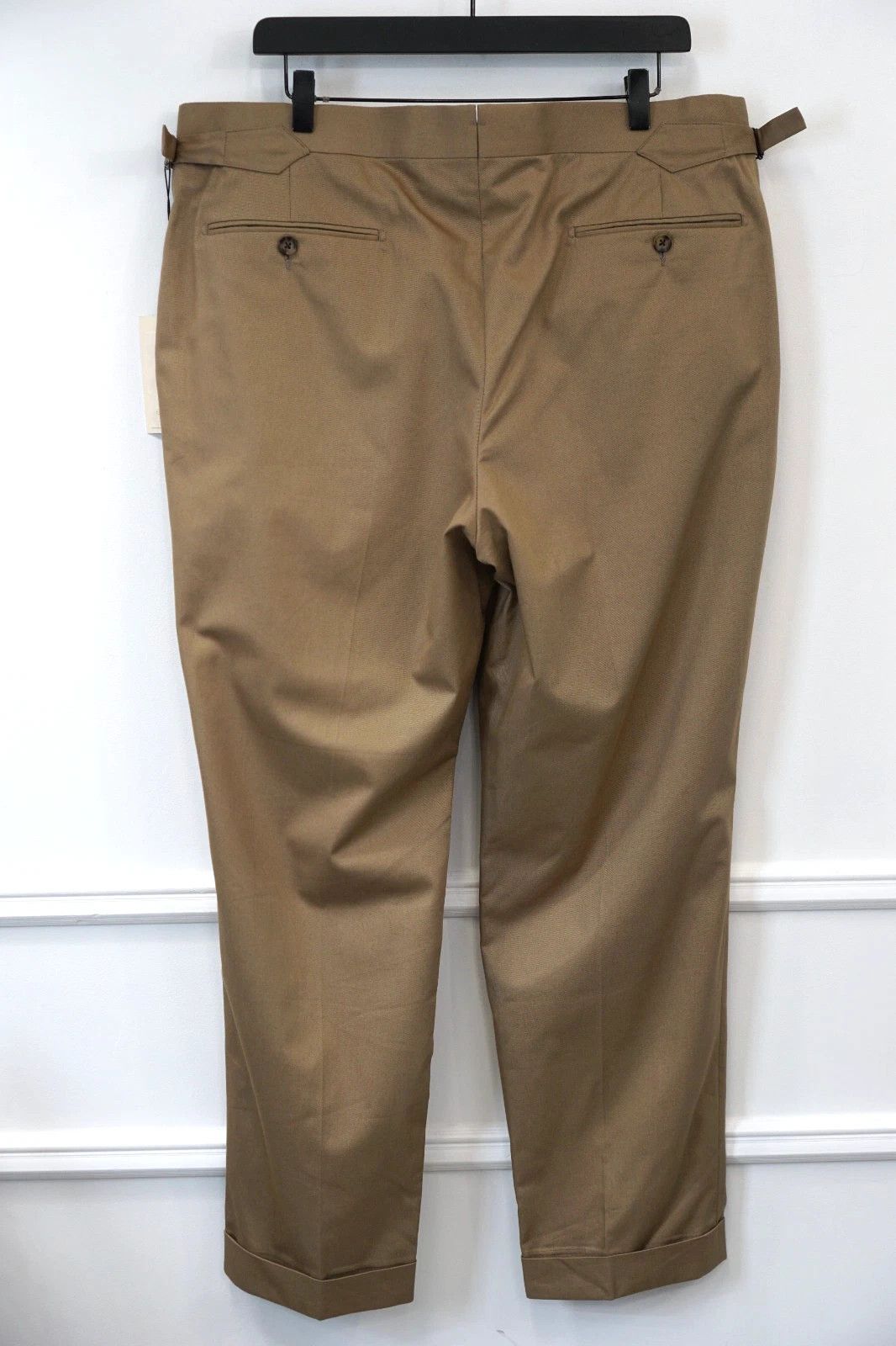 Suitsupply Men Suitsupply Trousers Beige Cotton Brescia 28 UK/US46S Size 46S - 2 Thumbnail