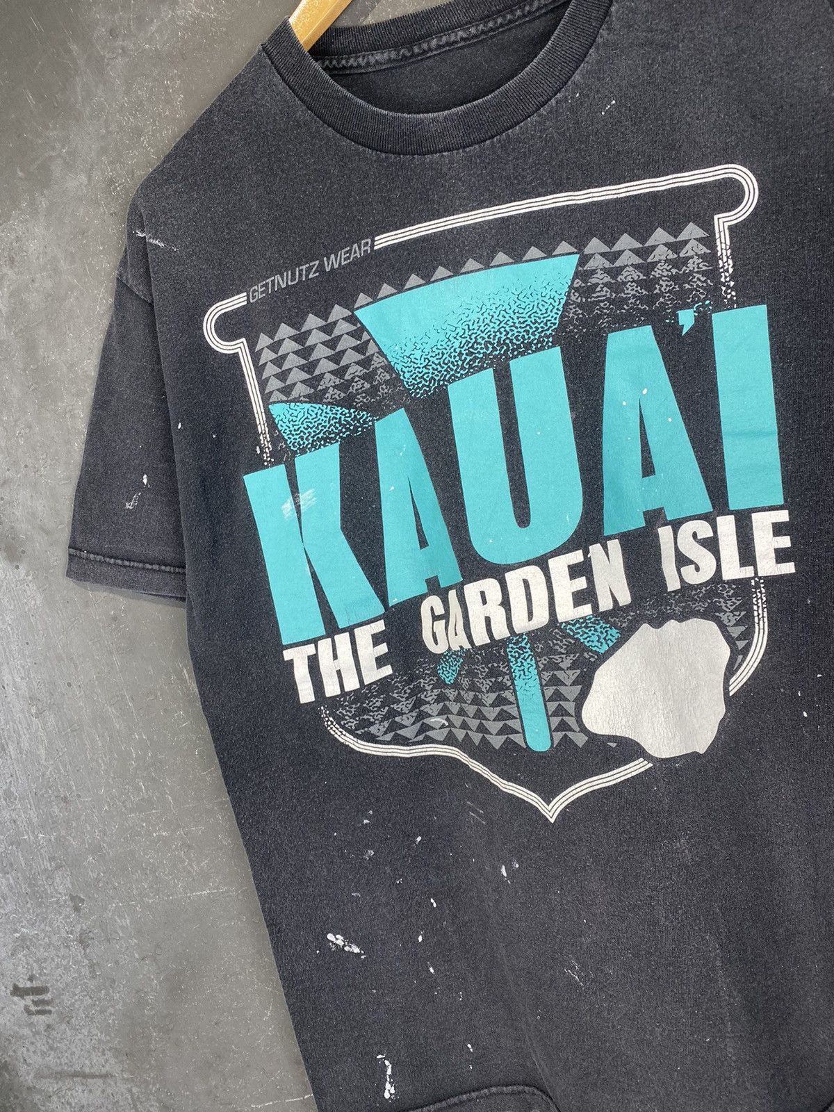 Vintage Getnutz Kauai The Garden Isle Painted Tee Size US L / EU 52-54 / 3 - 3 Thumbnail