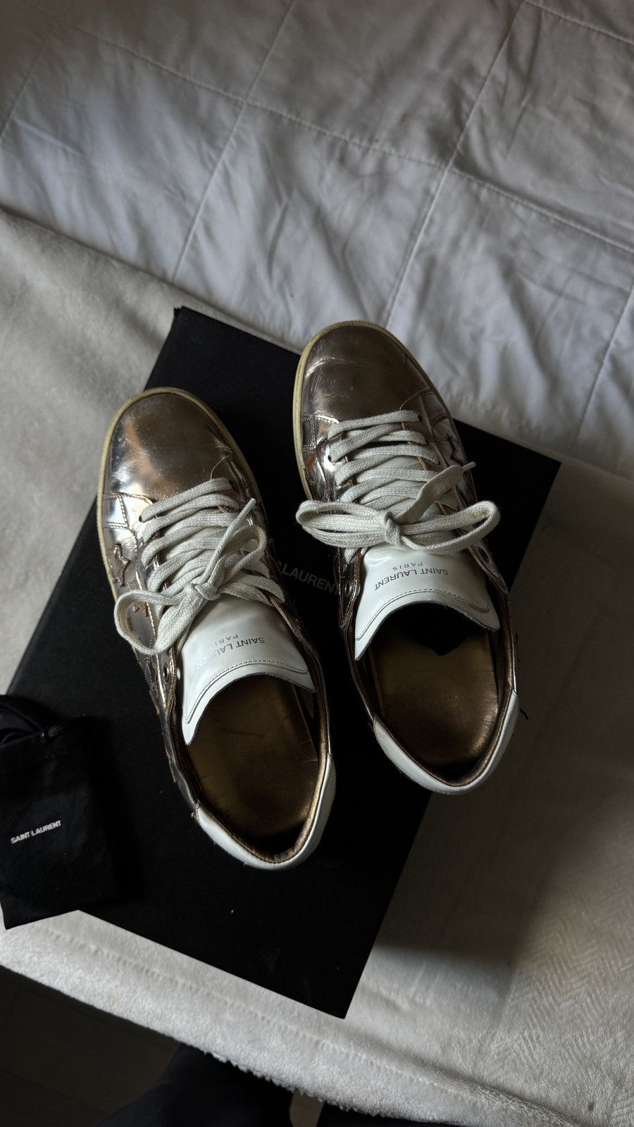 Saint Laurent Paris Saint Laurent Men’s Court Classic Sneaker Size US 9 / EU 42 - 6 Thumbnail