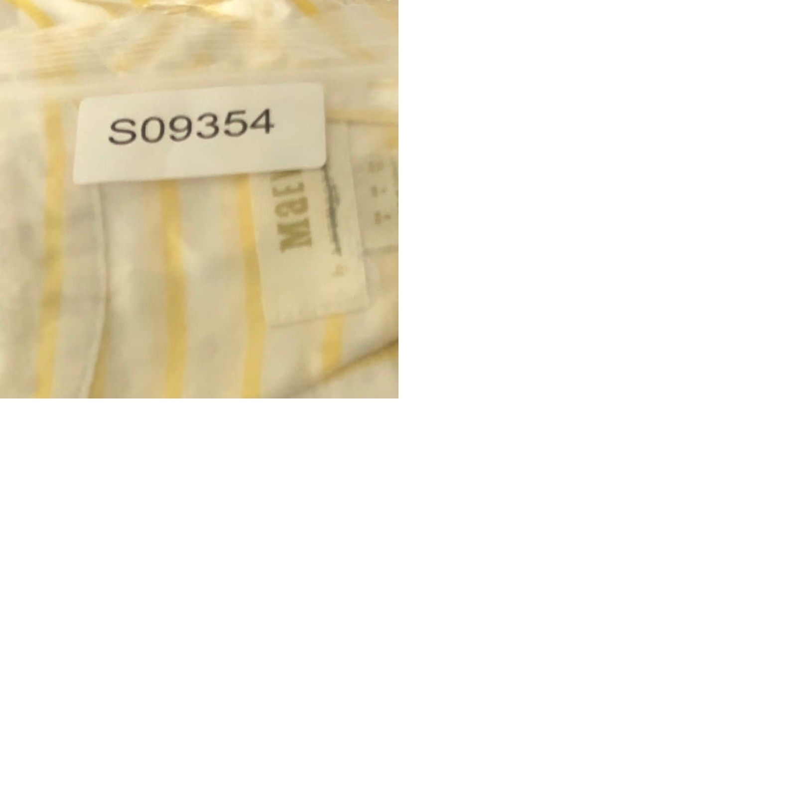 Anthropologie Maeve Anthropologie Blouse Women Striped White Yellow Button Down 6 Sheer V-Neck Sleeveless Size M / US 6-8 / IT 42-44 - 9 Thumbnail