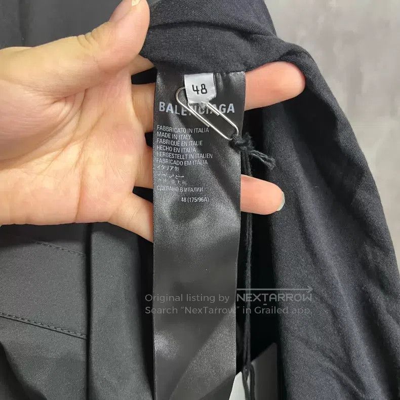 Balenciaga Balenciaga Black Rock Band Series Lightning Letter Logo Pa Size US M / EU 48-50 / 2 - 2 Thumbnail