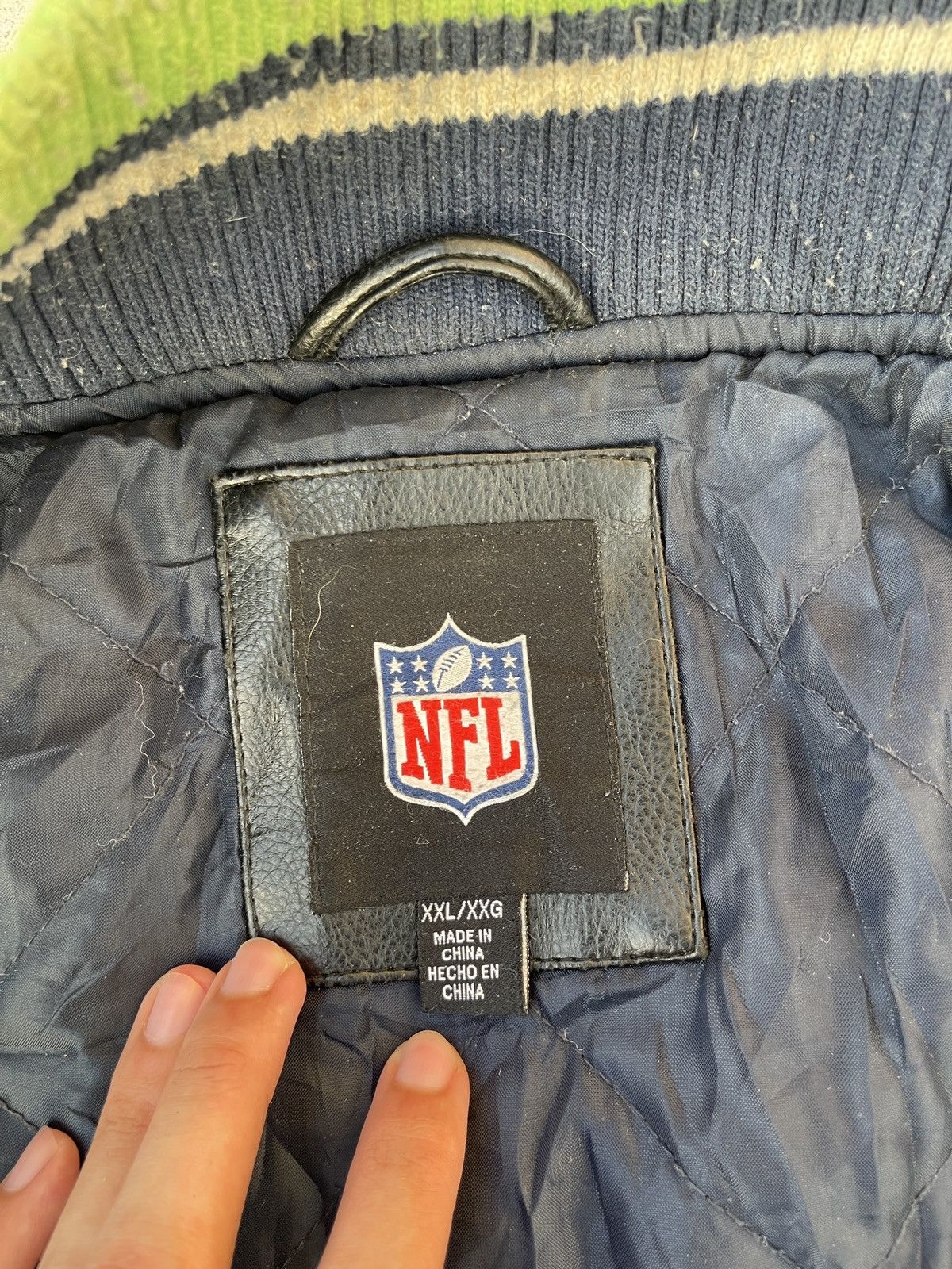 NFL Seattle Seahawks NFL Leather Man Varsity Jacket Size US XXL / EU 58 / 5 - 19 Thumbnail