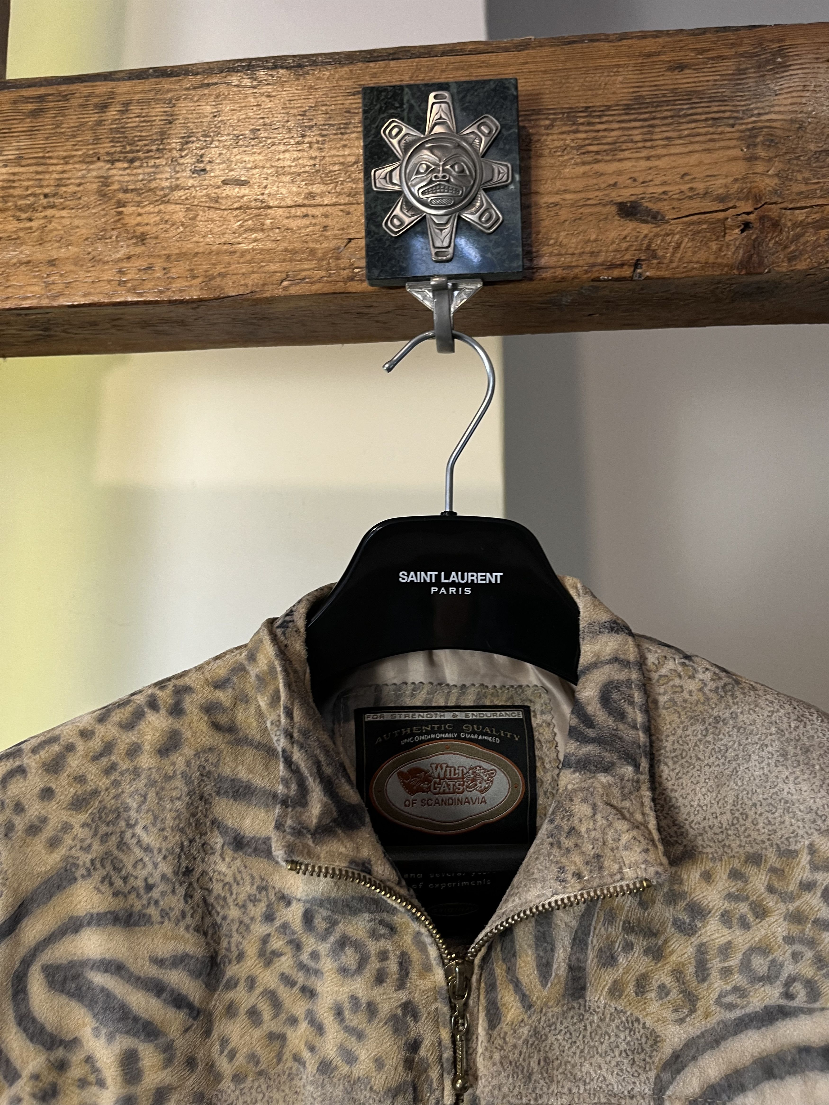 Vintage 90s y2k Leopard Gepard Tiger Pimp Cropped Leather Jacket Size M / US 6-8 / IT 42-44 - 3 Thumbnail